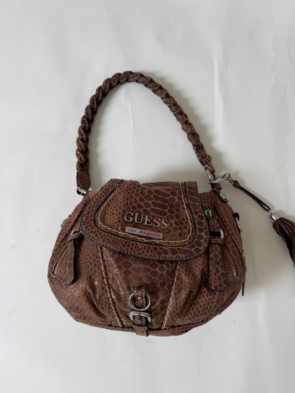 Guess Animal Print Shoulder Bag