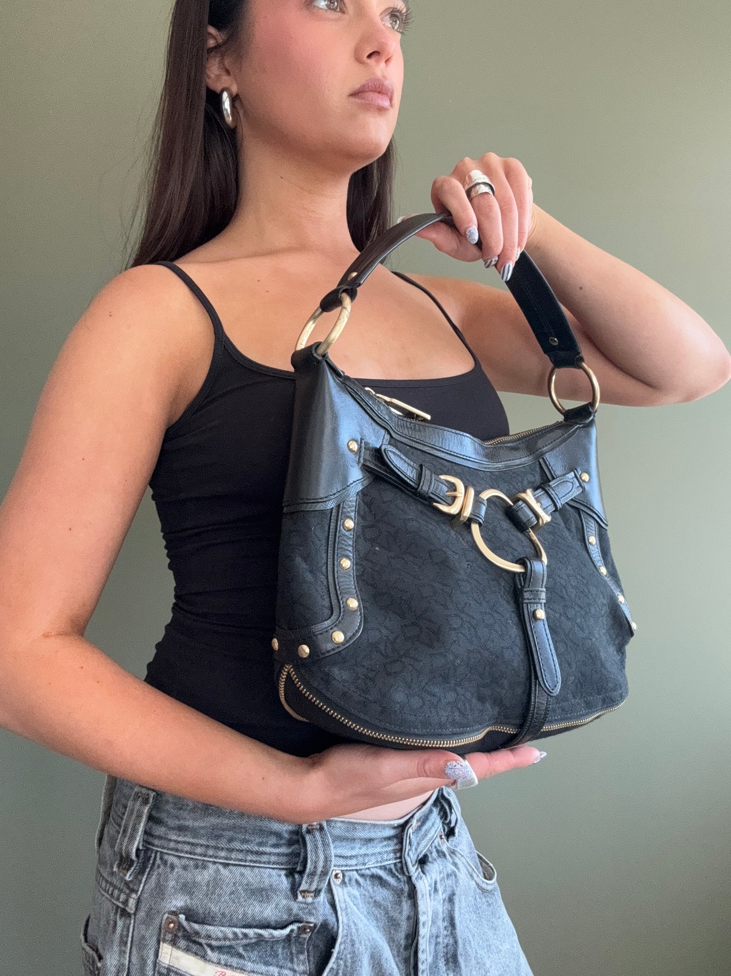 DKNY Buckle Shoulder Bag