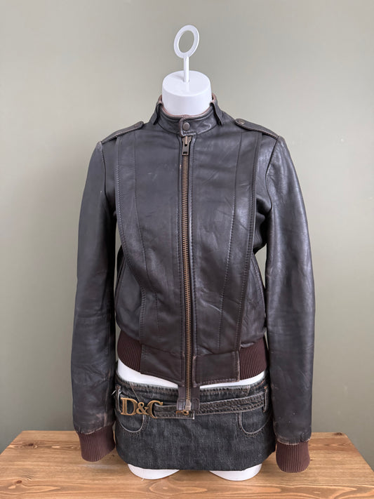 Allsaints Leather Jacket (UK8)