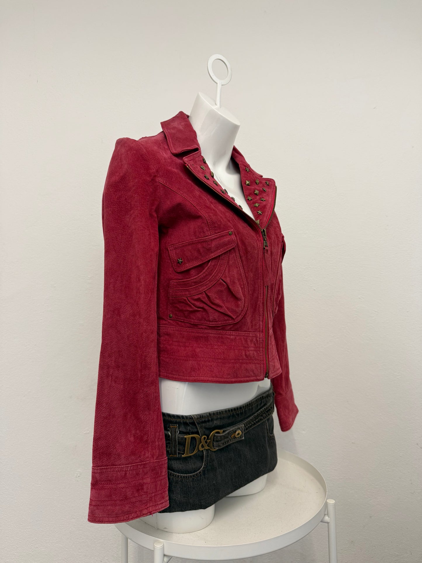 Red Suede Jacket (UK12)