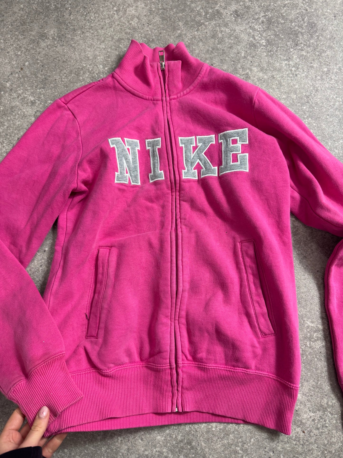 Pink Nike Zip Up Jumper (S)