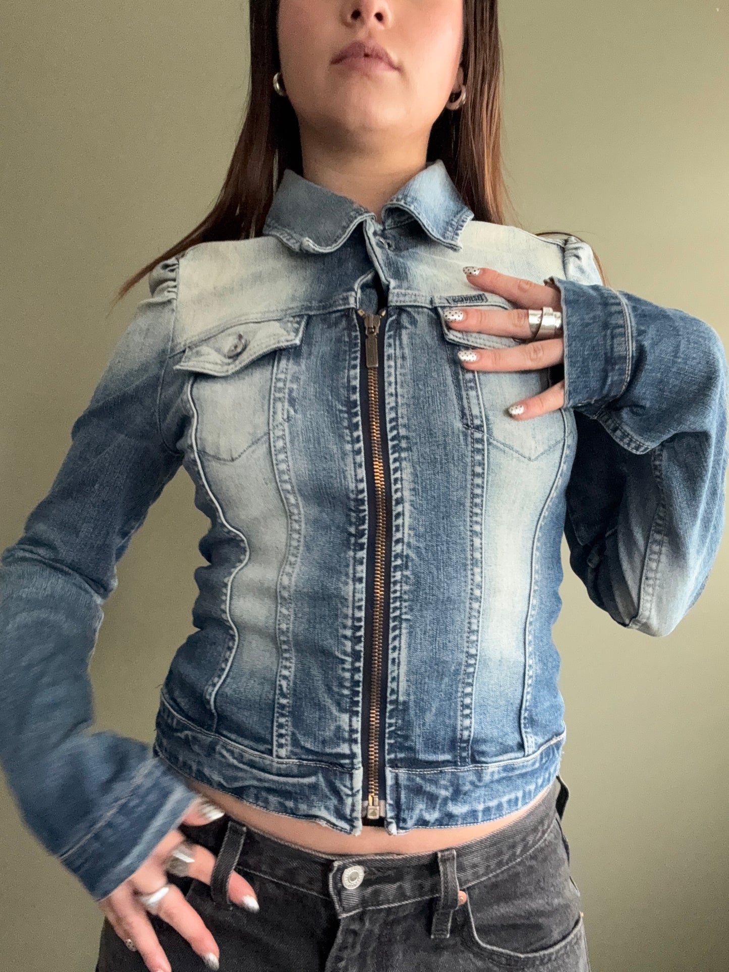 Diesel Fitted Denim Jacket (S)