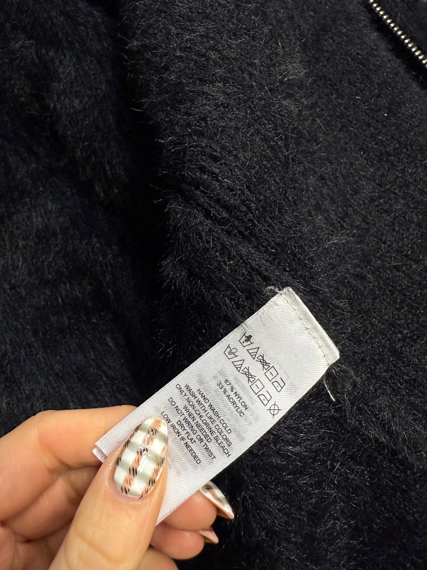 Faux Fur Cardigan (M)