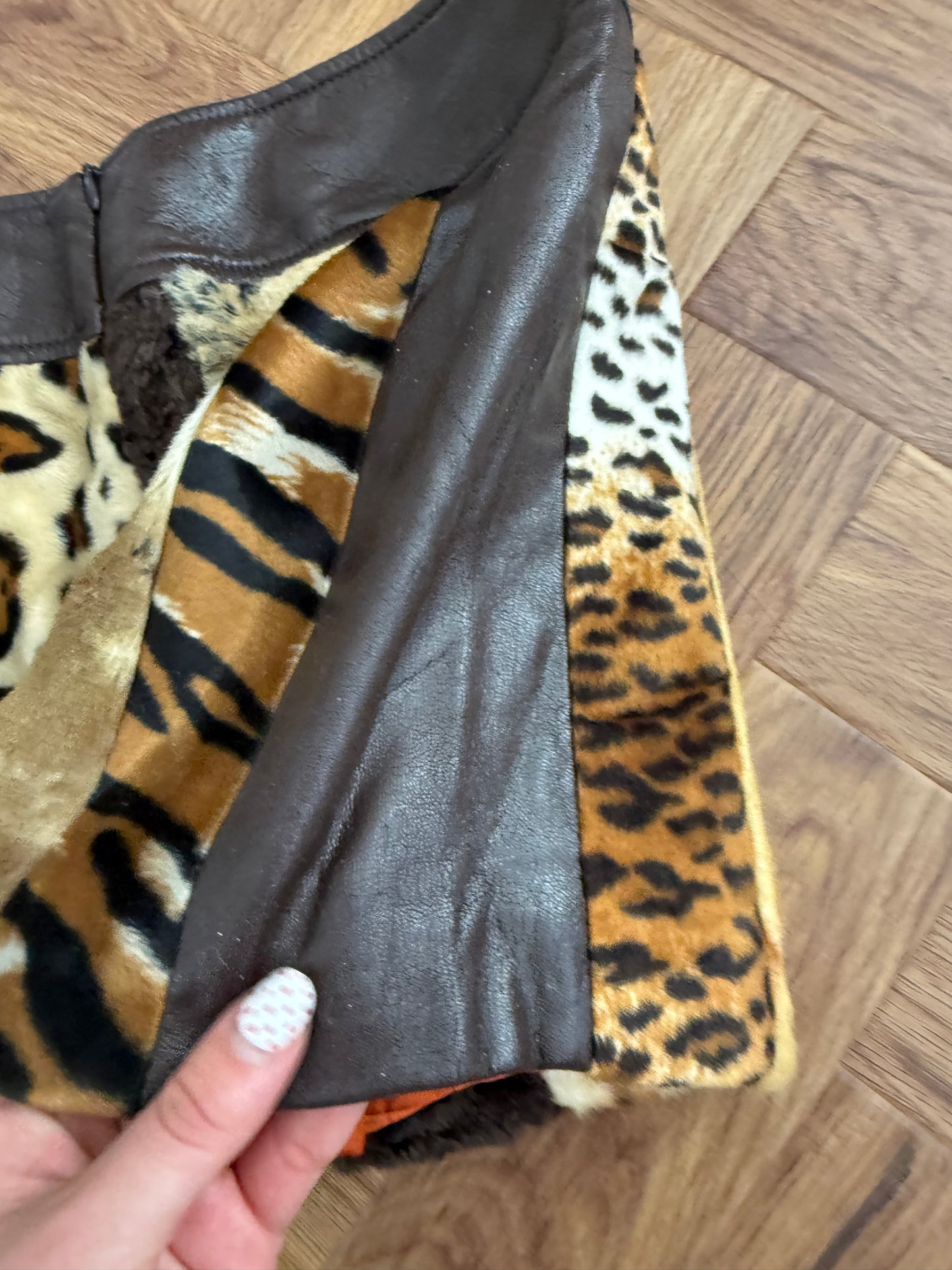 Miss Sixty Faux Fur Mini Skirt (S)