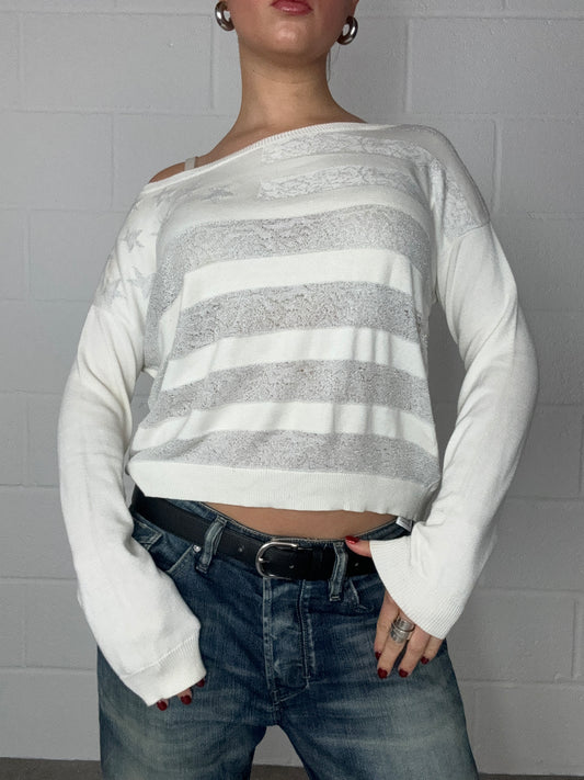 Guess Knitted Flag Jumper (XS)