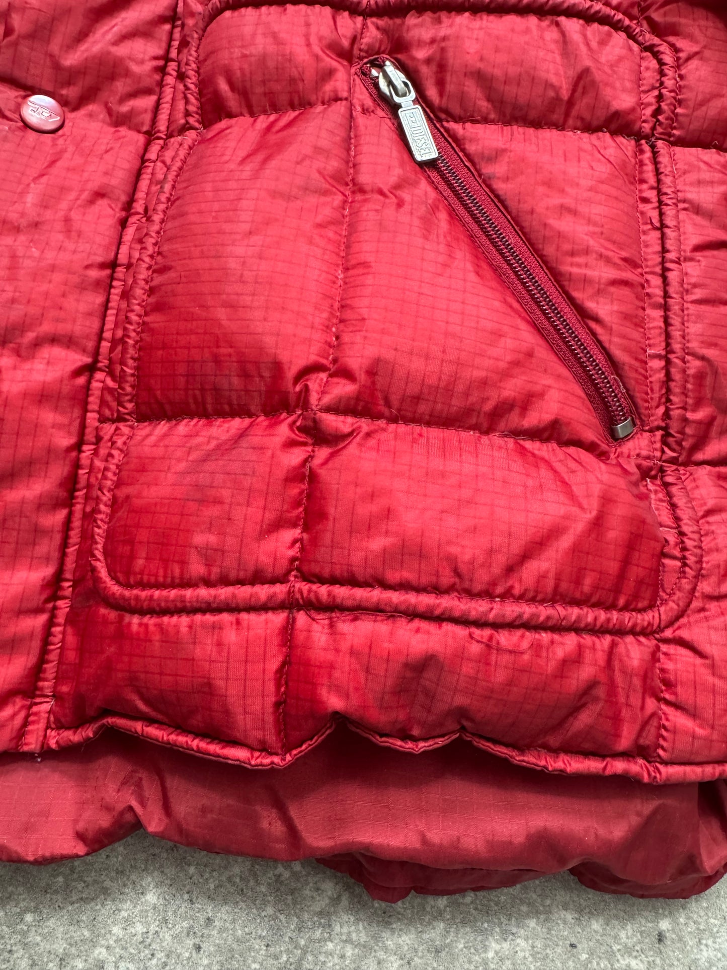 Diesel Red Puffer Jacket (M)