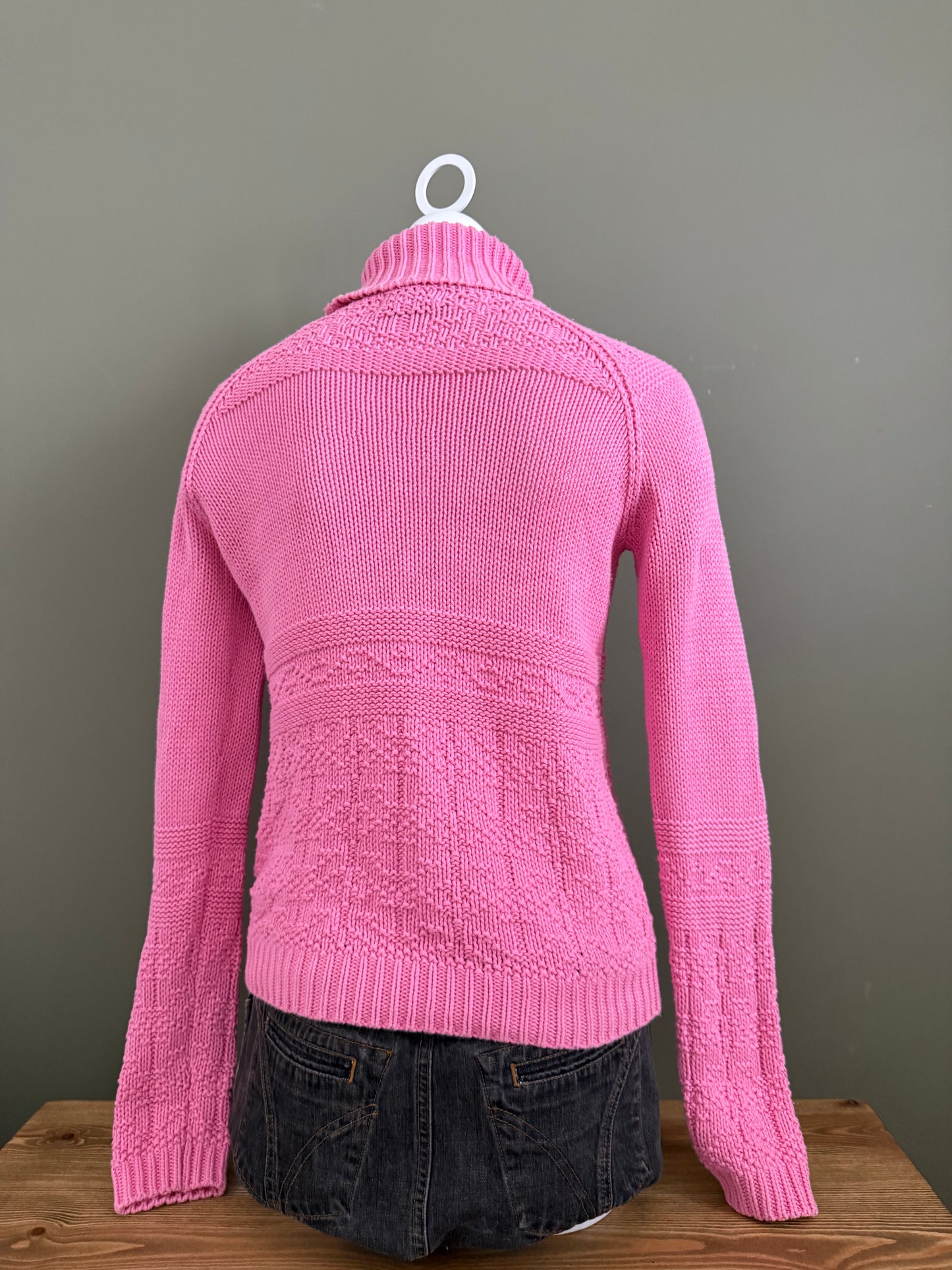 Ralph Lauren Pink Knit Flag Jumper (S)
