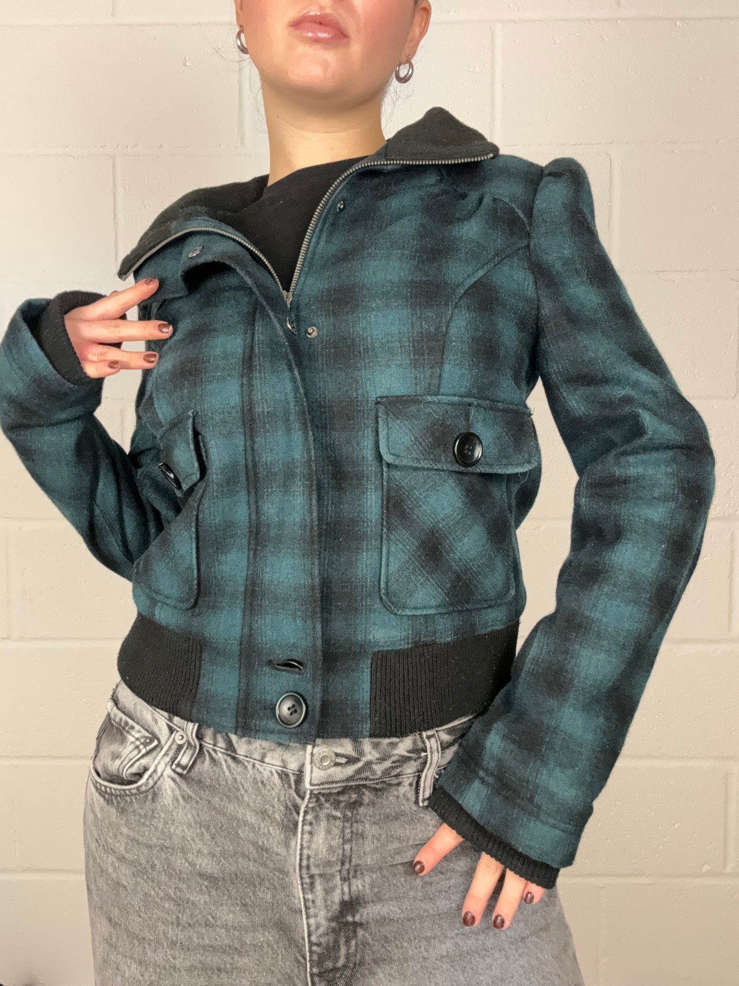 Wool Tartan Jacket (UK12)