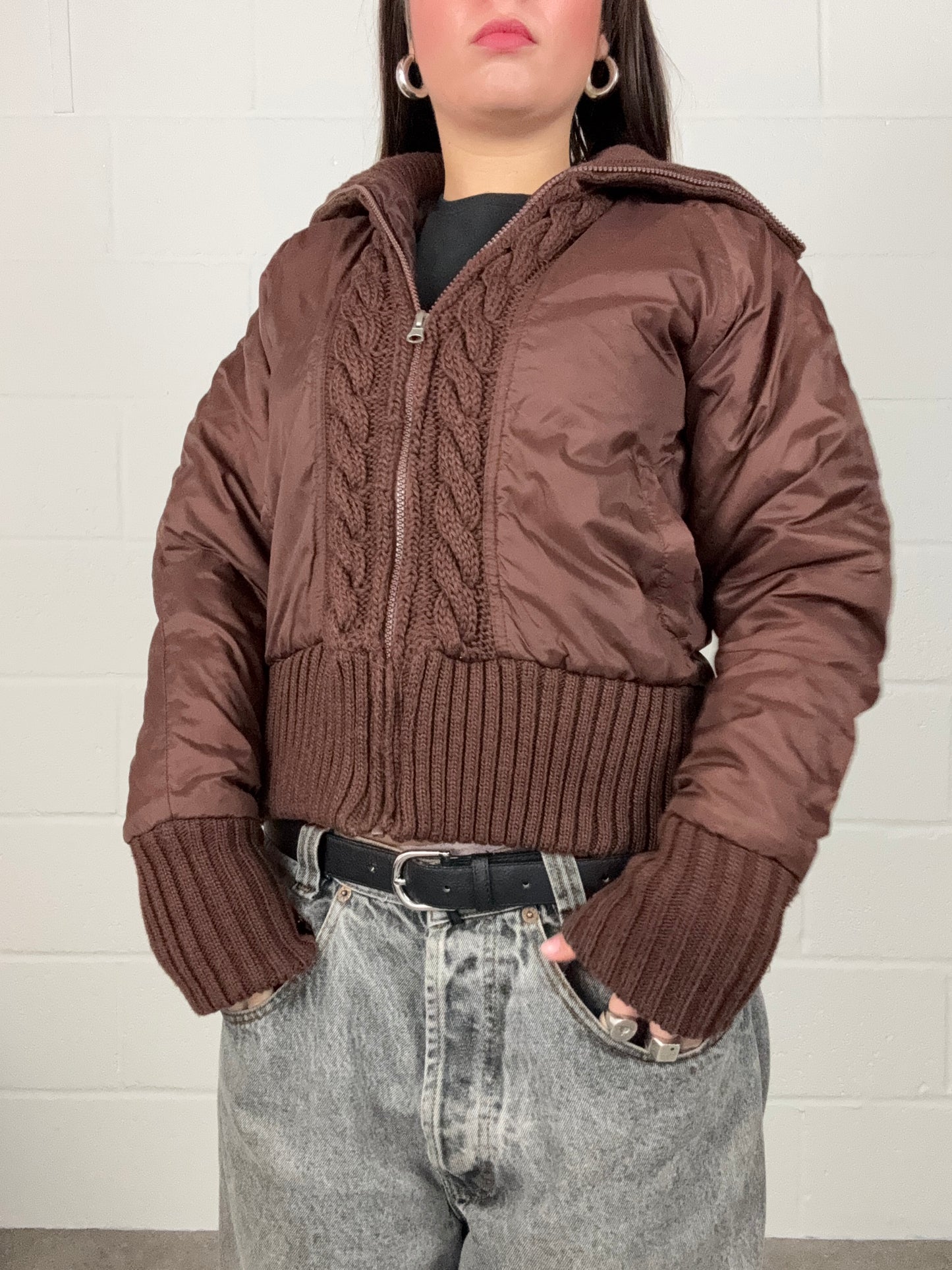 Brown Bomber Jacket (M)