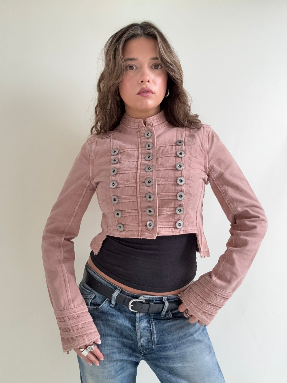 Cropped Vintage Military Jacket (S)