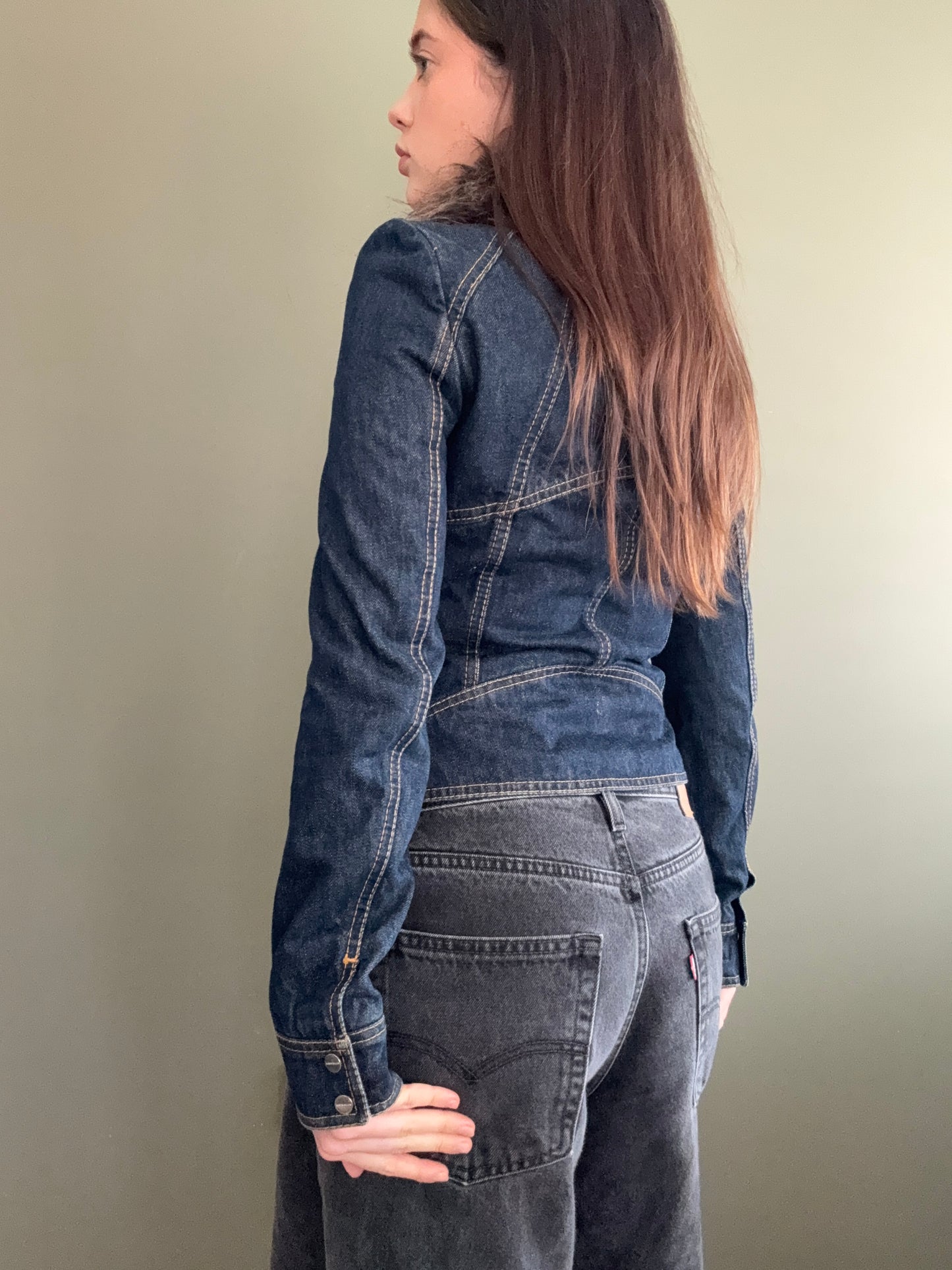 Karen Millen Fitted Denim Jacket (UK8)