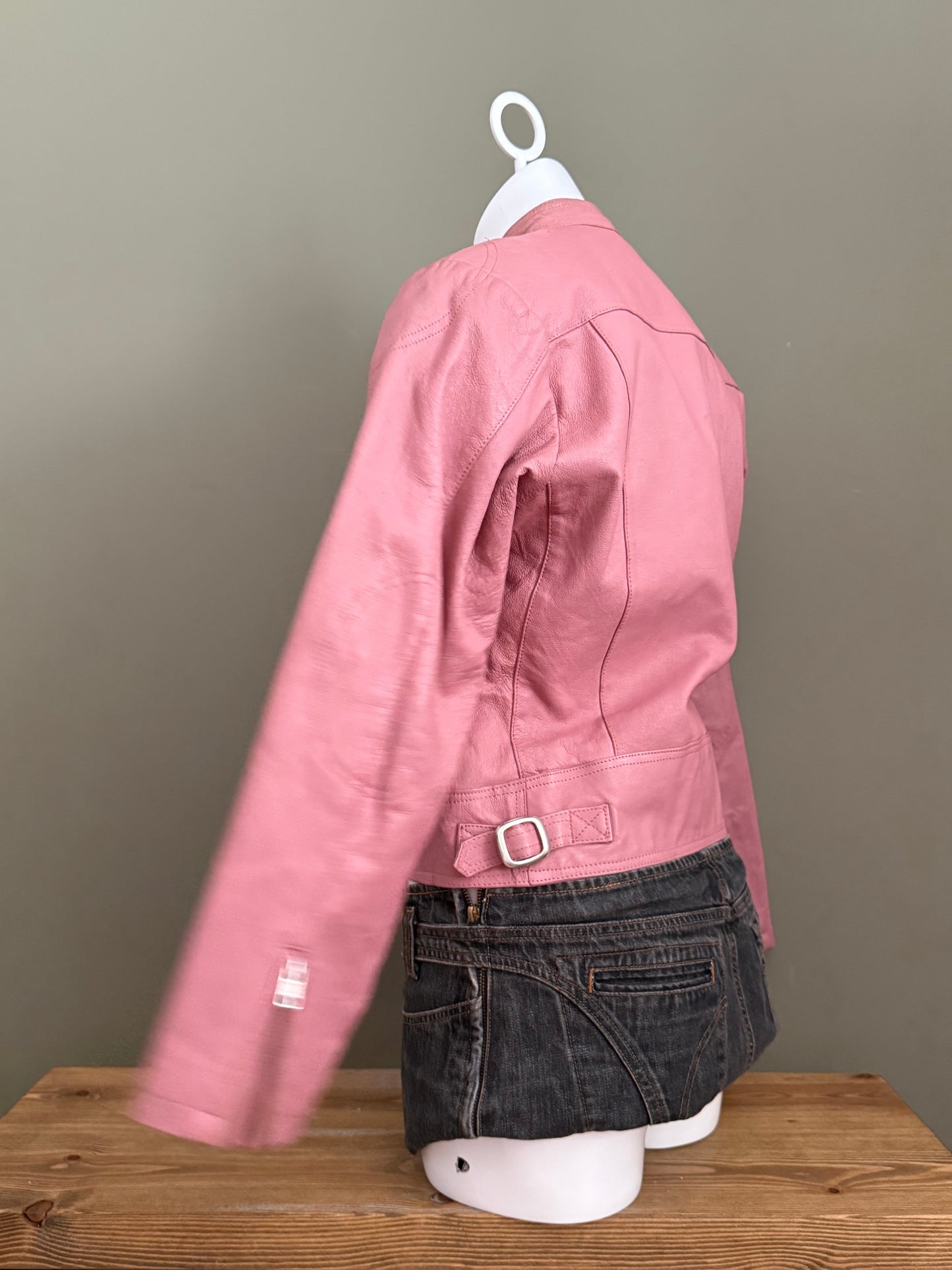 Pink Leather Jacket (M)