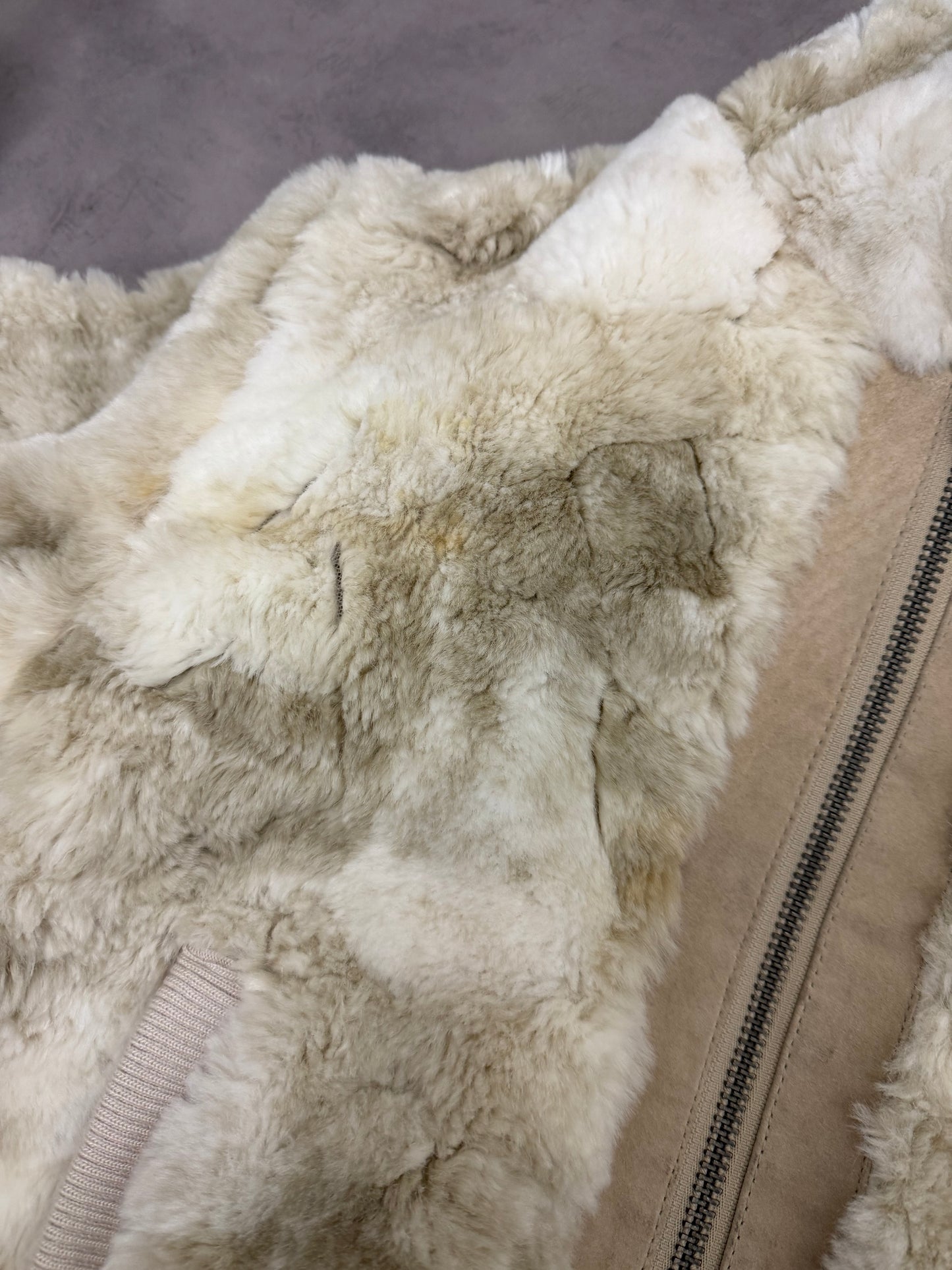 Faux Fur Bomber Jacket (UK12)