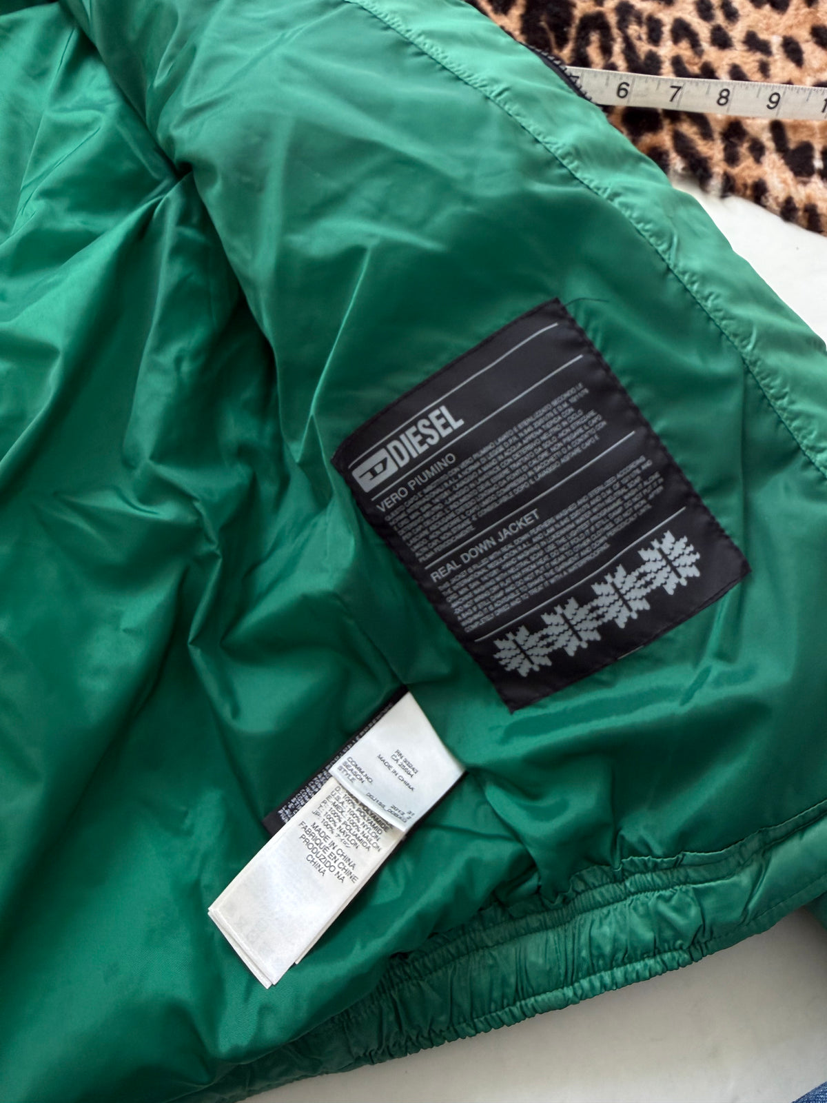 Green Diesel Puffer Jacket (L)