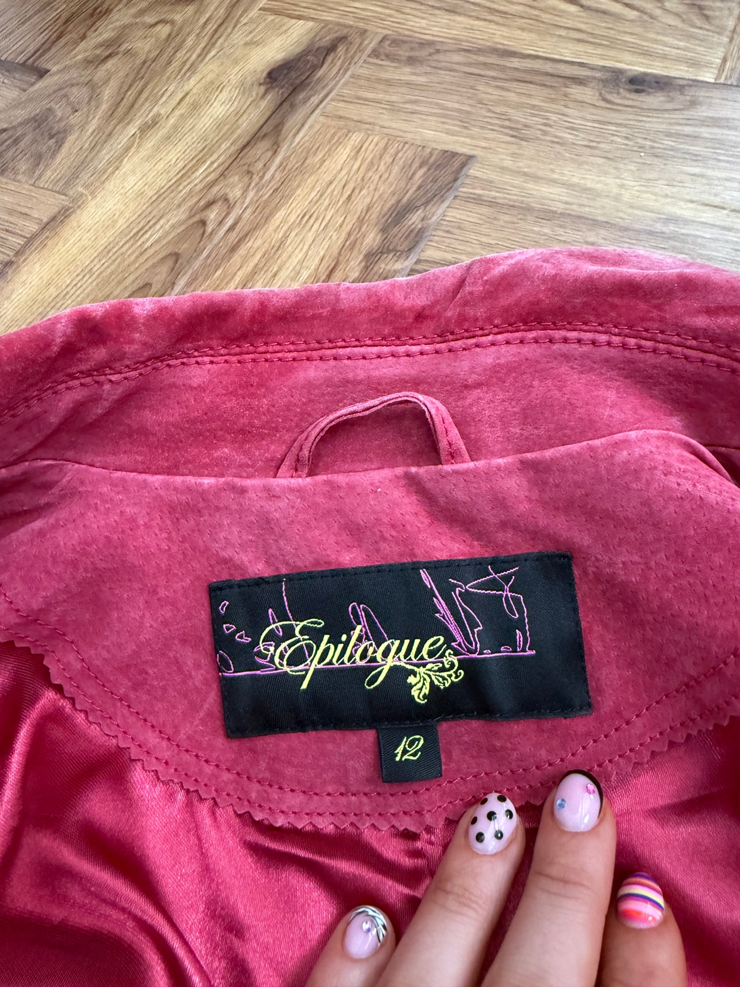 Red Suede Jacket (UK12)