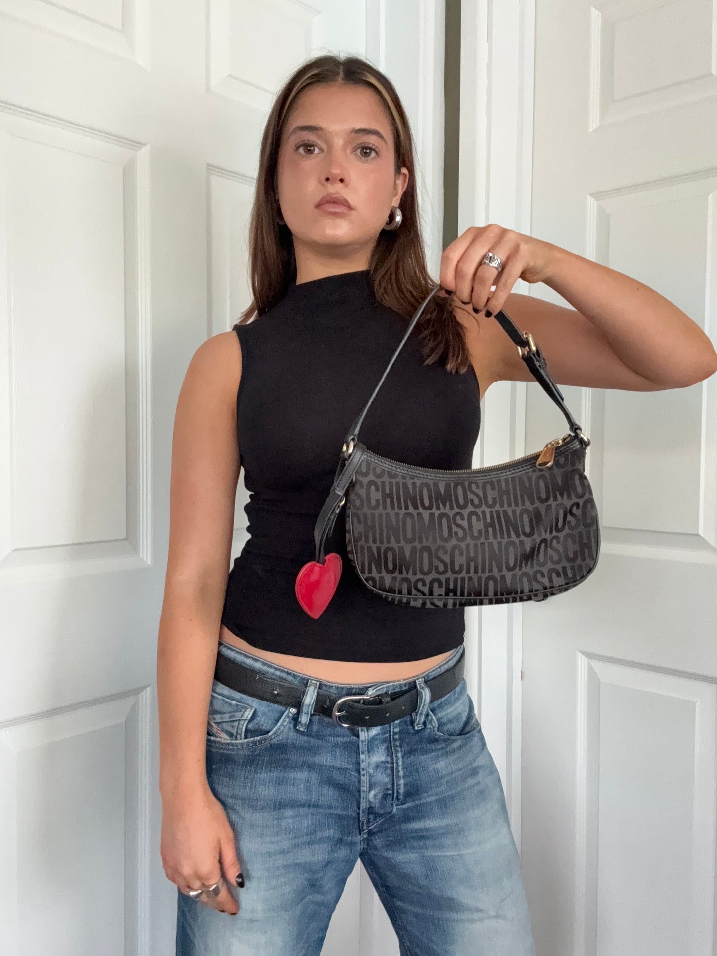 Moschino Monogram Shoulder Bag
