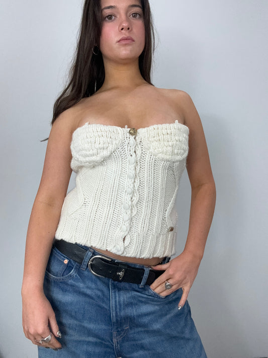 Miss Sixty Wool Corset Top