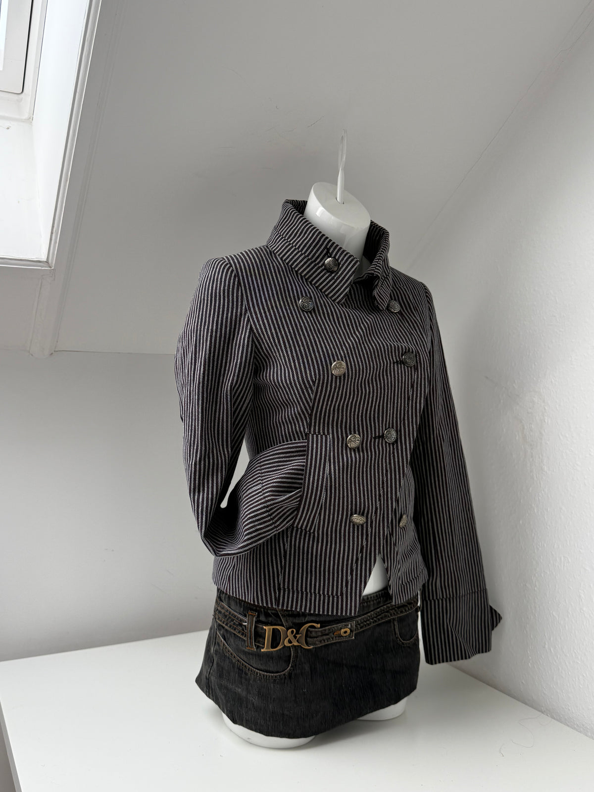 Striped Military Jacket (UK8)