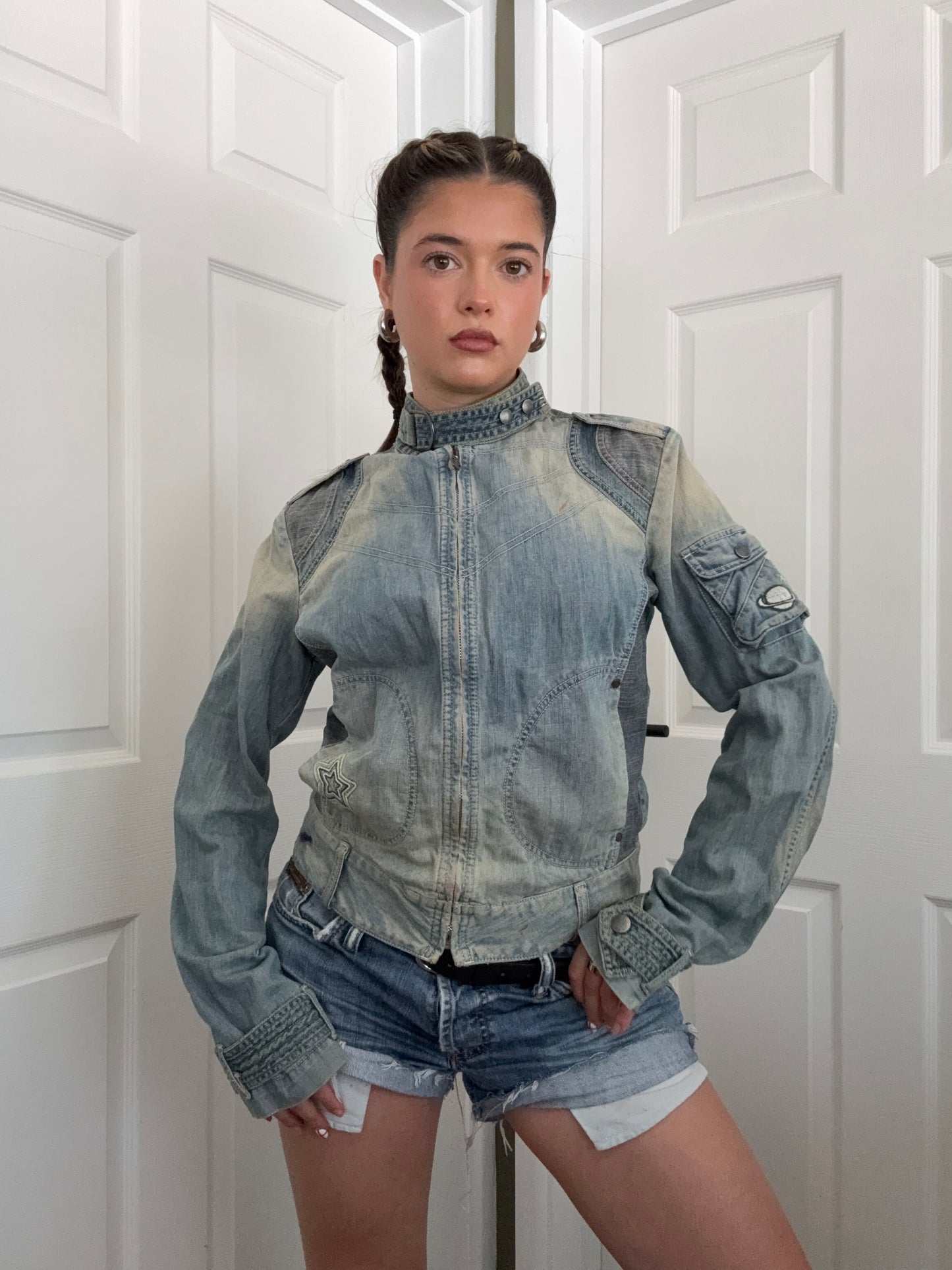 Diesel Denim Biker Jacket (L)