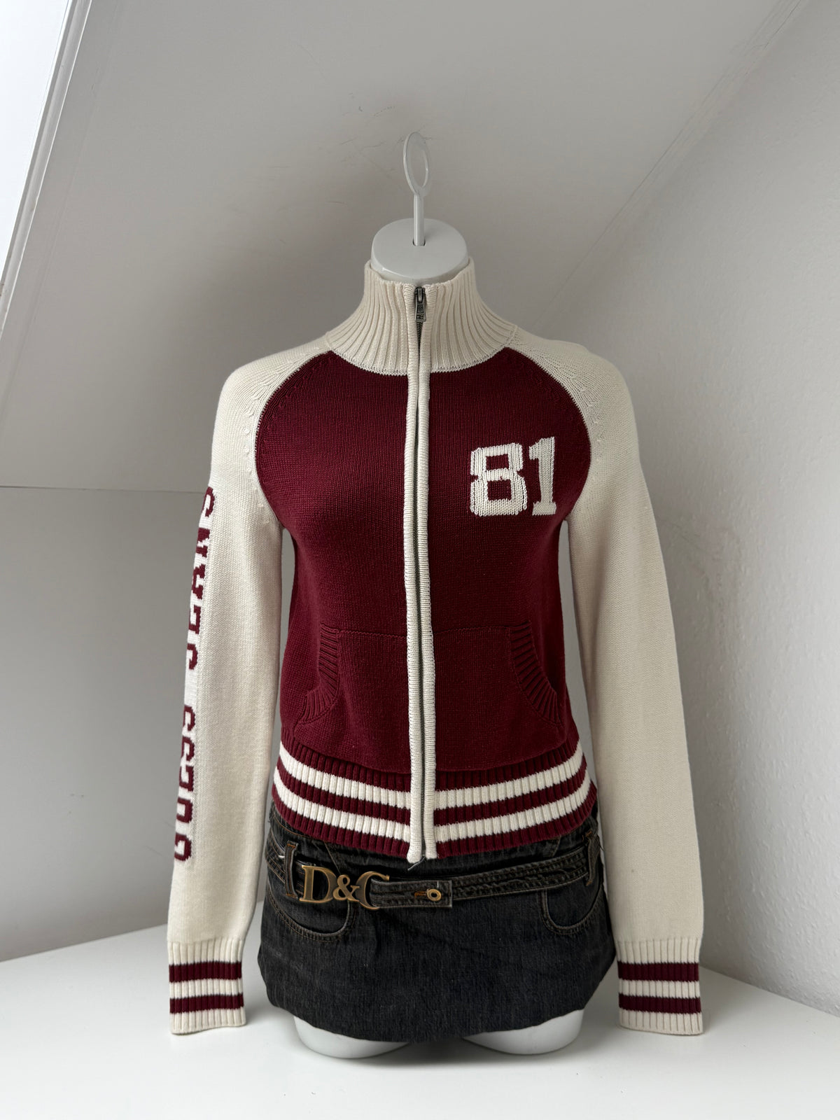 Guess Knitted Zip Jumper (S)