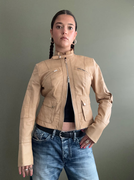 Karen Millen Leather Jacket (UK10)