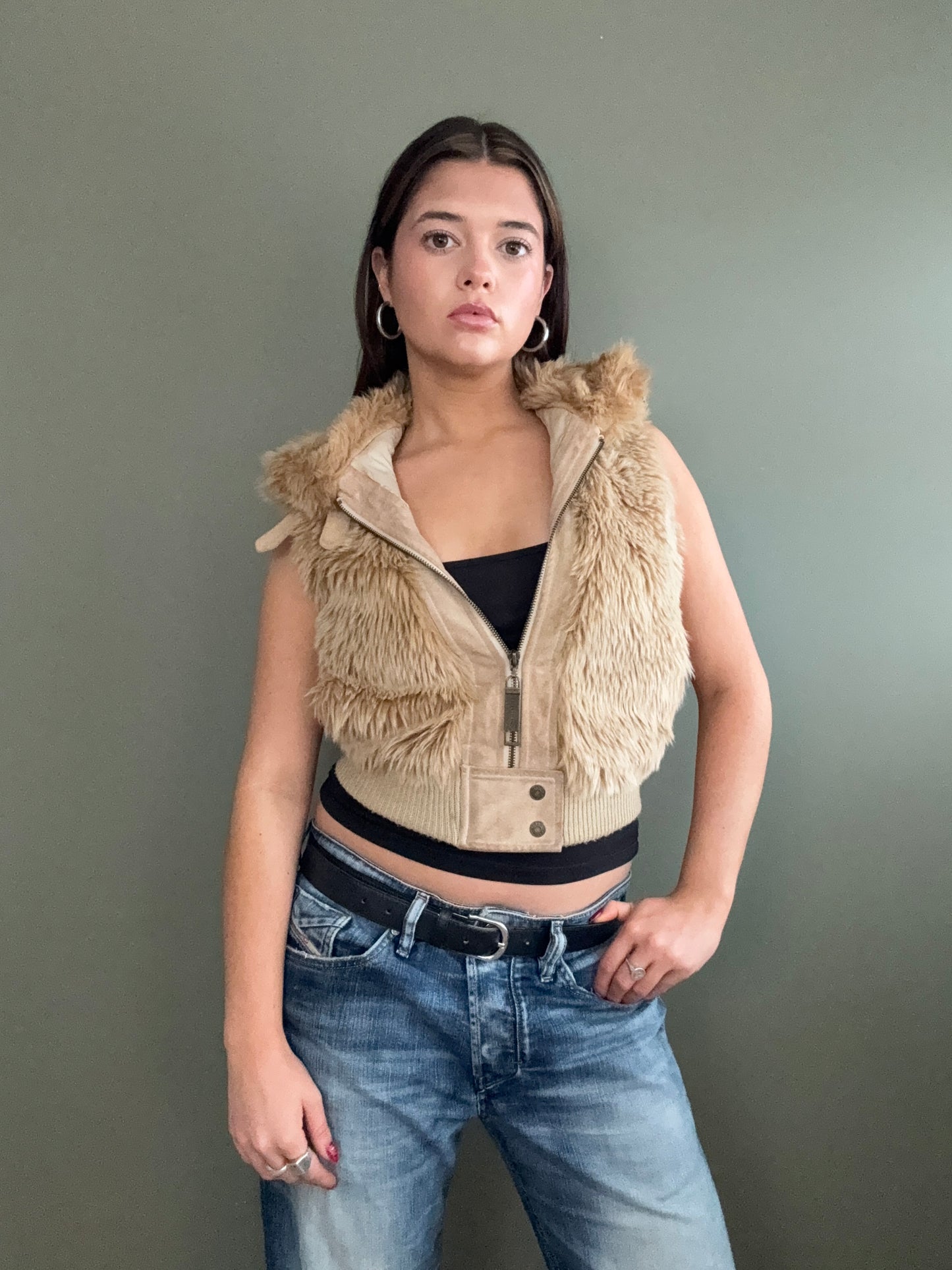 Faux Fur Gilet (UK6)
