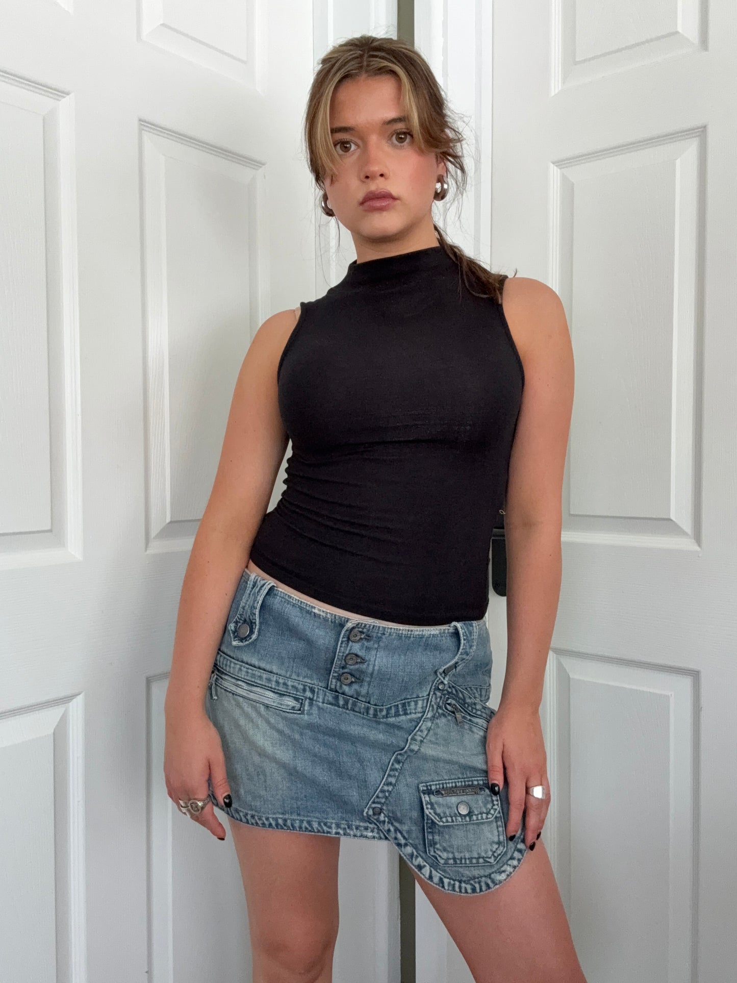 Diesel Denim Cargo Skirt (30)