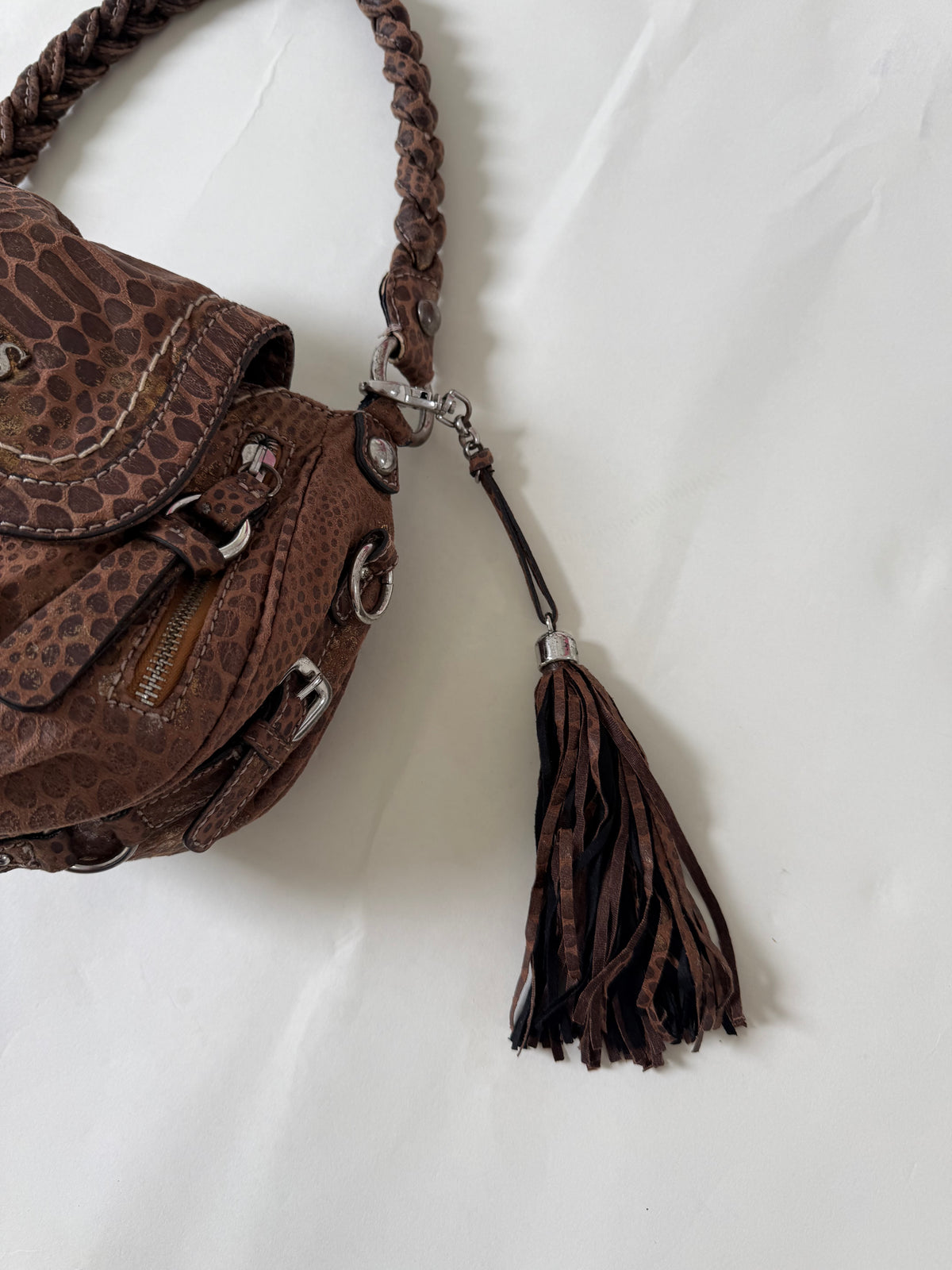 Guess Animal Print Shoulder Bag