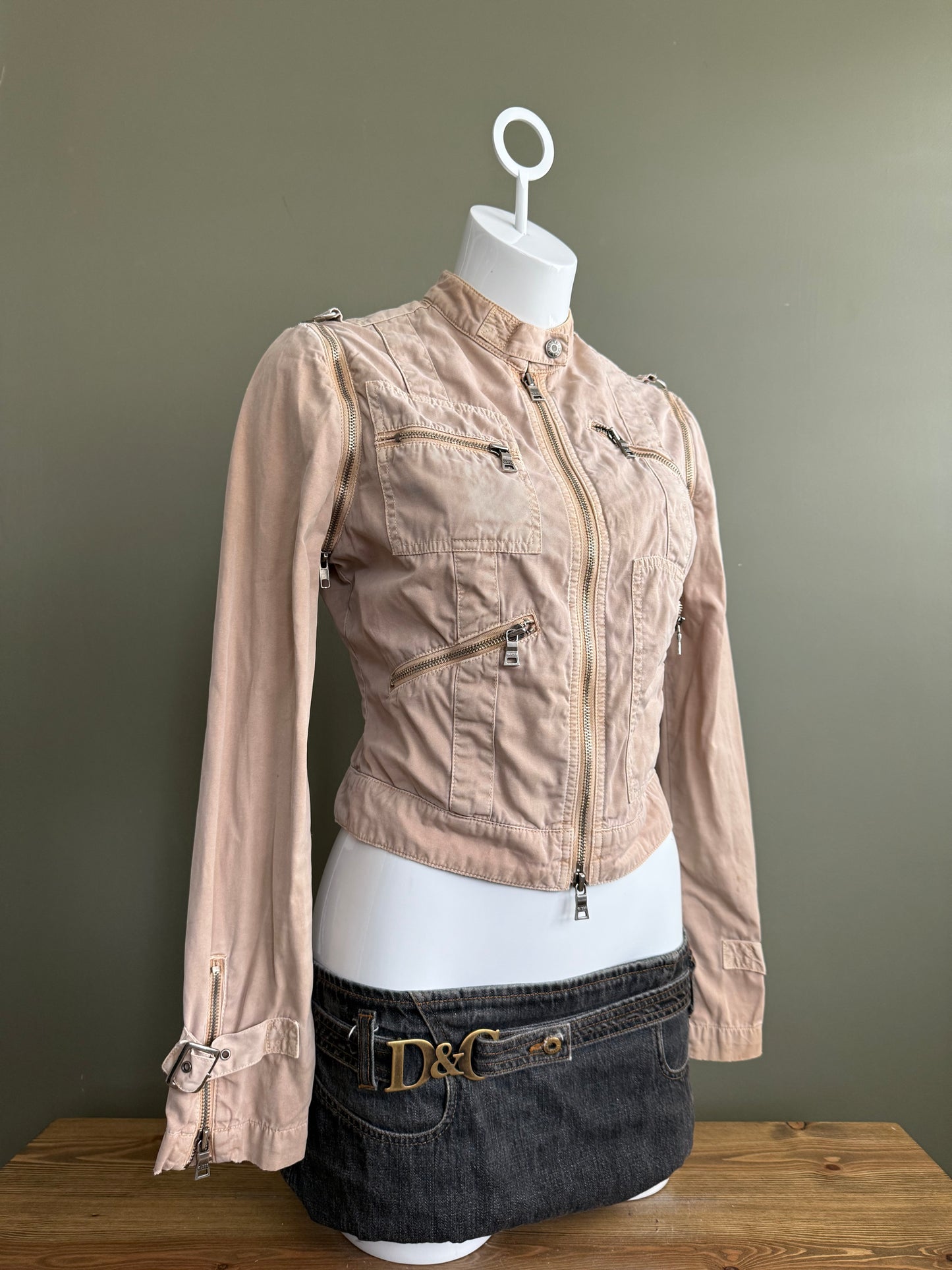 Beige Guess Utility Jacket (S)