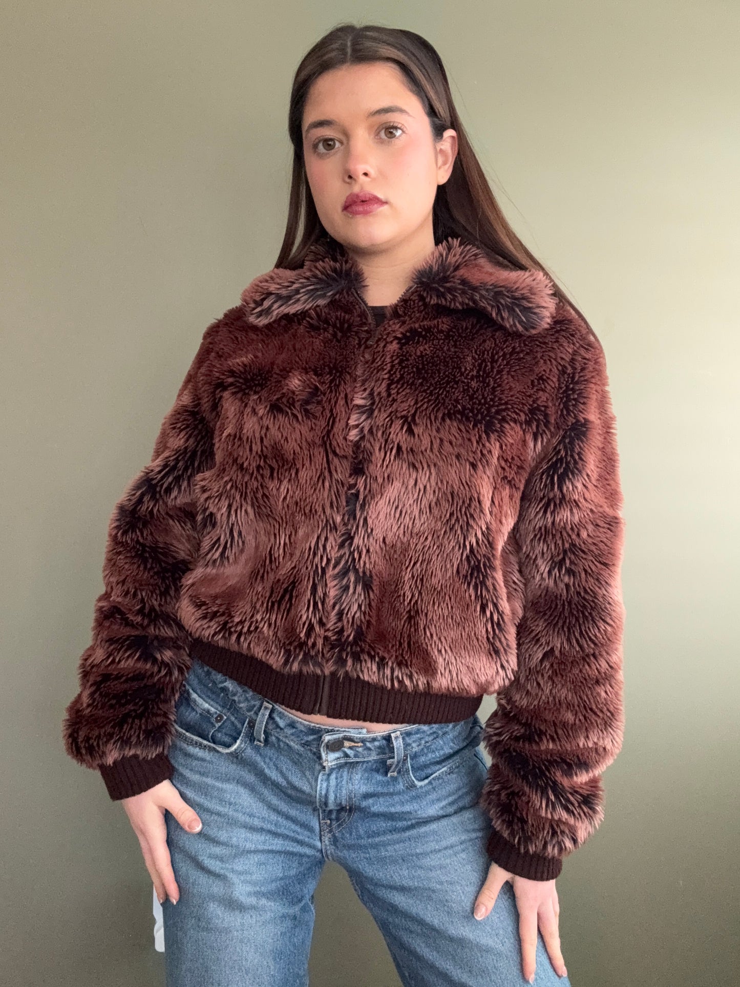 Faux Fur Jacket (UK12)
