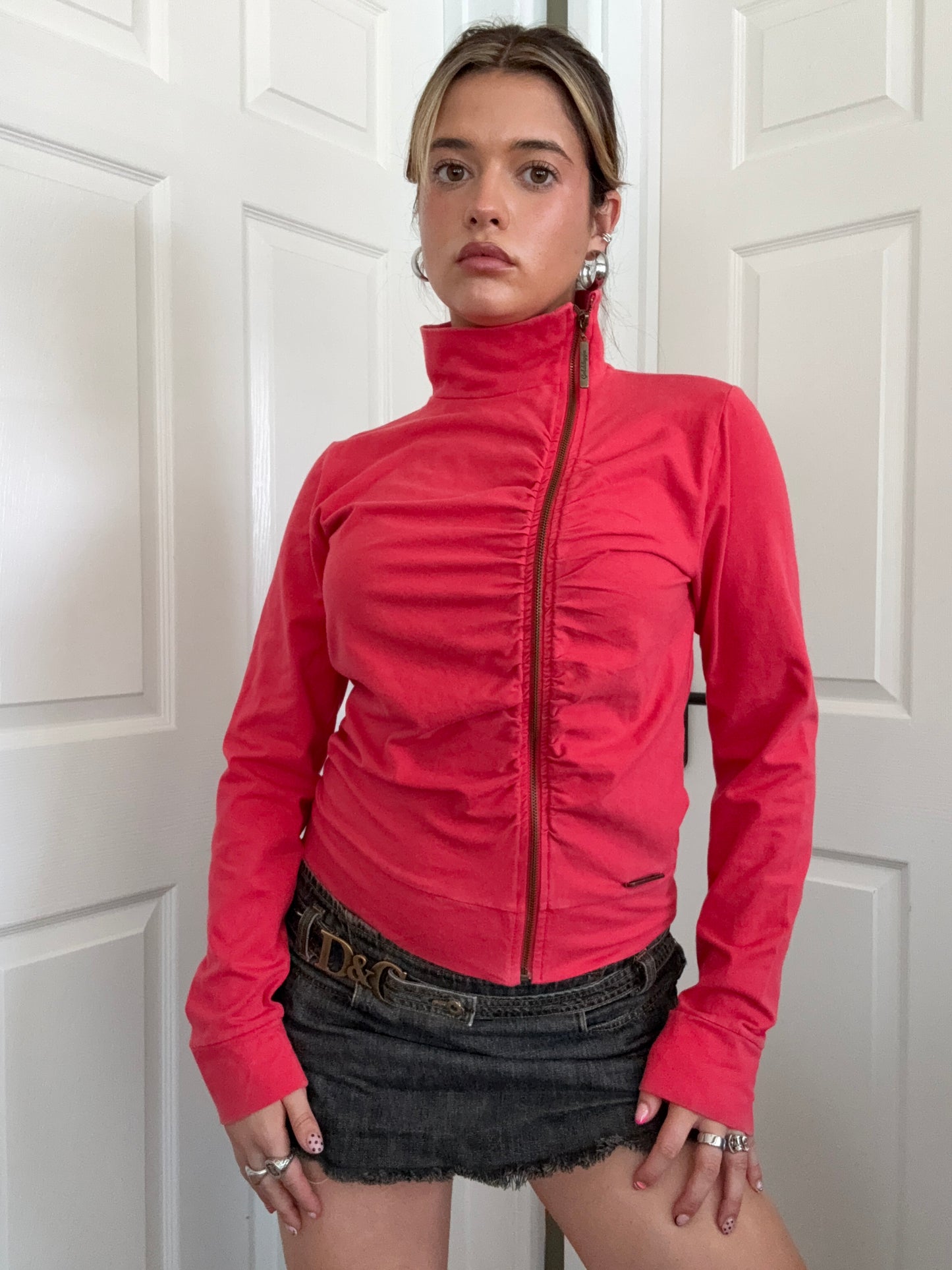 Golddigga Asymmetric Zip Jumper (L)