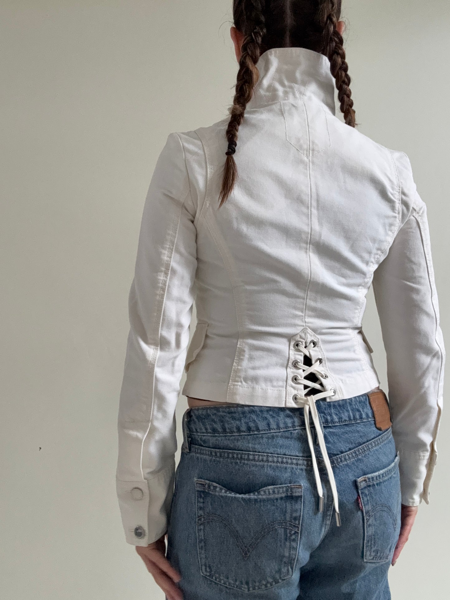 Karen Millen Funnel Neck Corset Jacket (UK8)