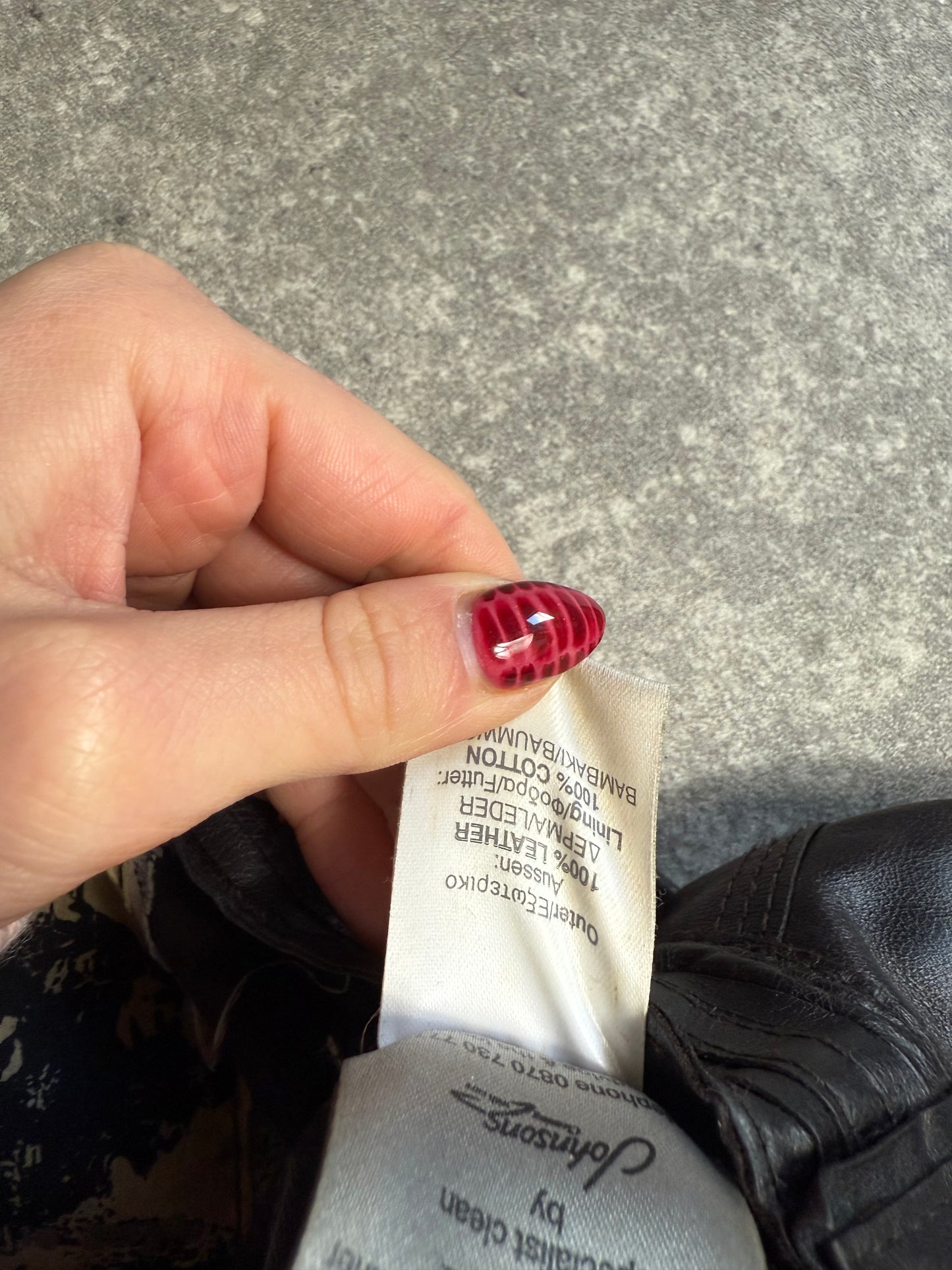 Cropped Leather Jacket (UK12)