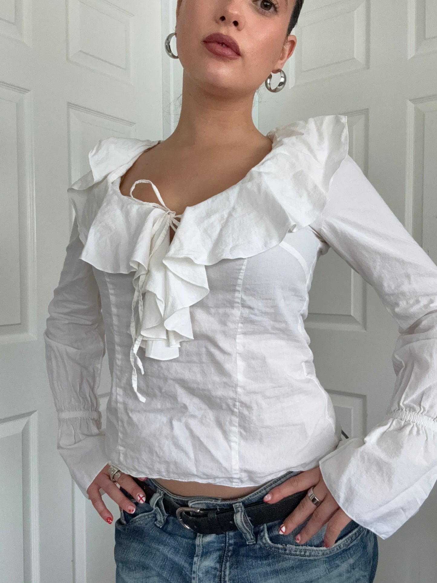 Morgan De Toi Ruffle Shirt (S)