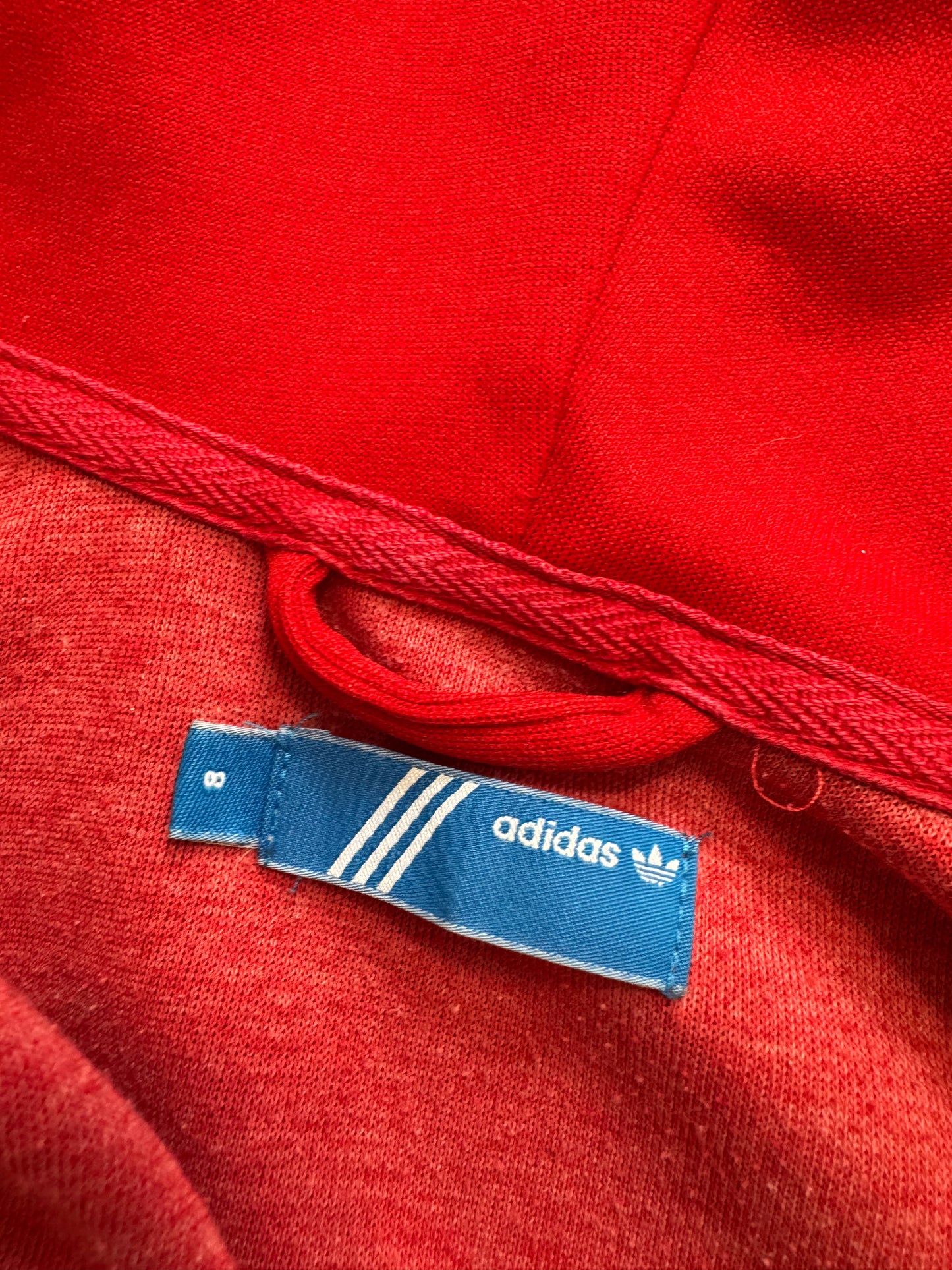 Red Adidas Hoodie (UK8)