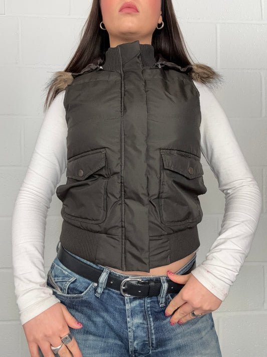 Y2K Brown Gilet (UK10)