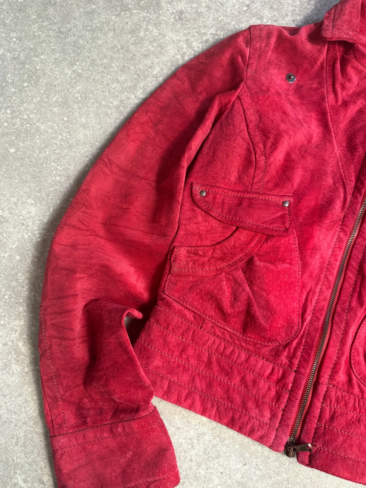 Miss Sixty Red Suede Jacket (M)