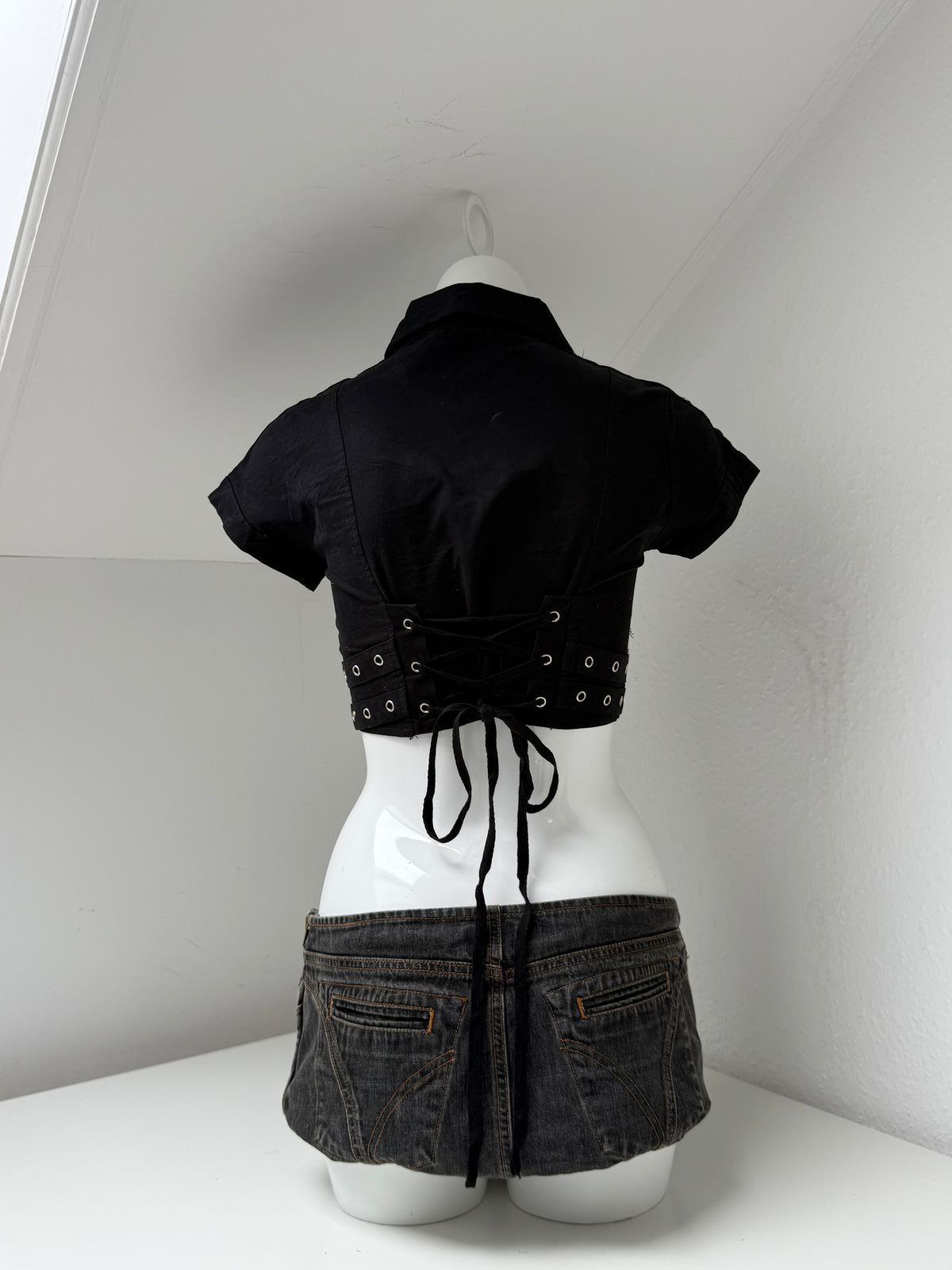 Cropped Corset Utility Top (UK8)