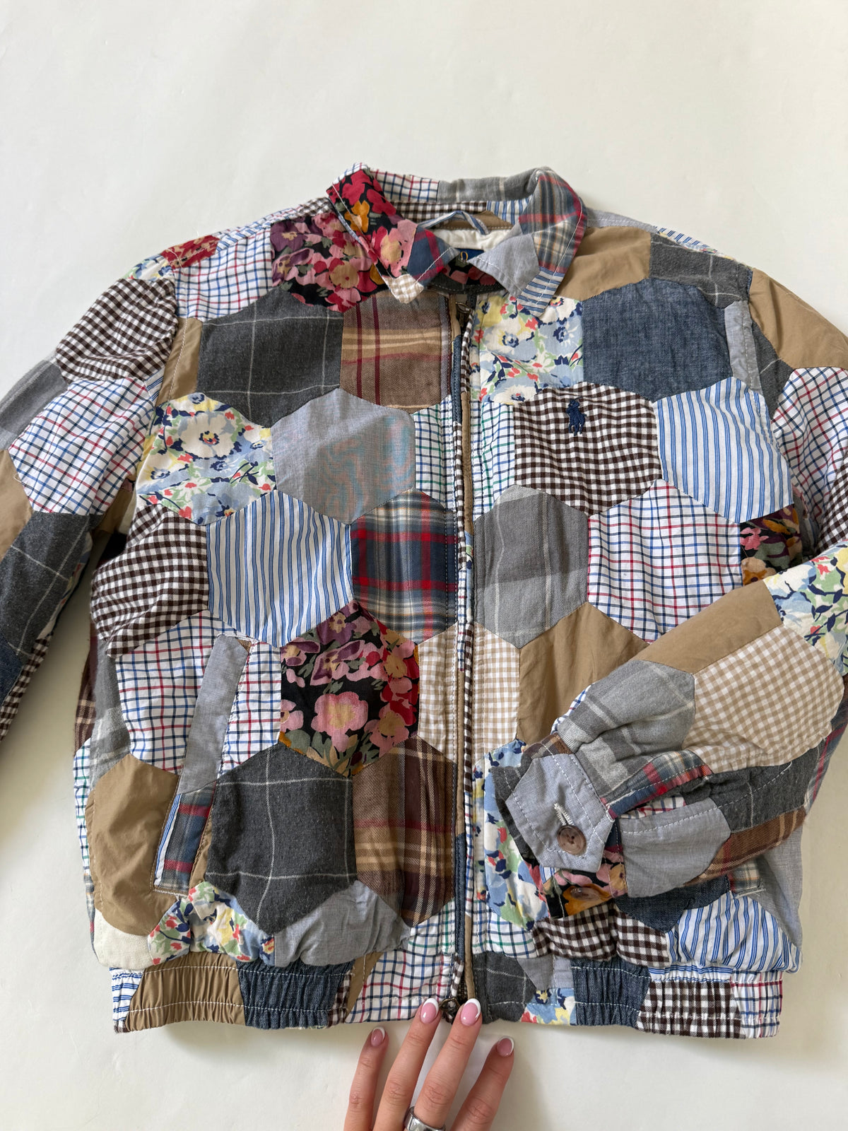 Polo Ralph Lauren Patchwork Bomber Jacket (S)