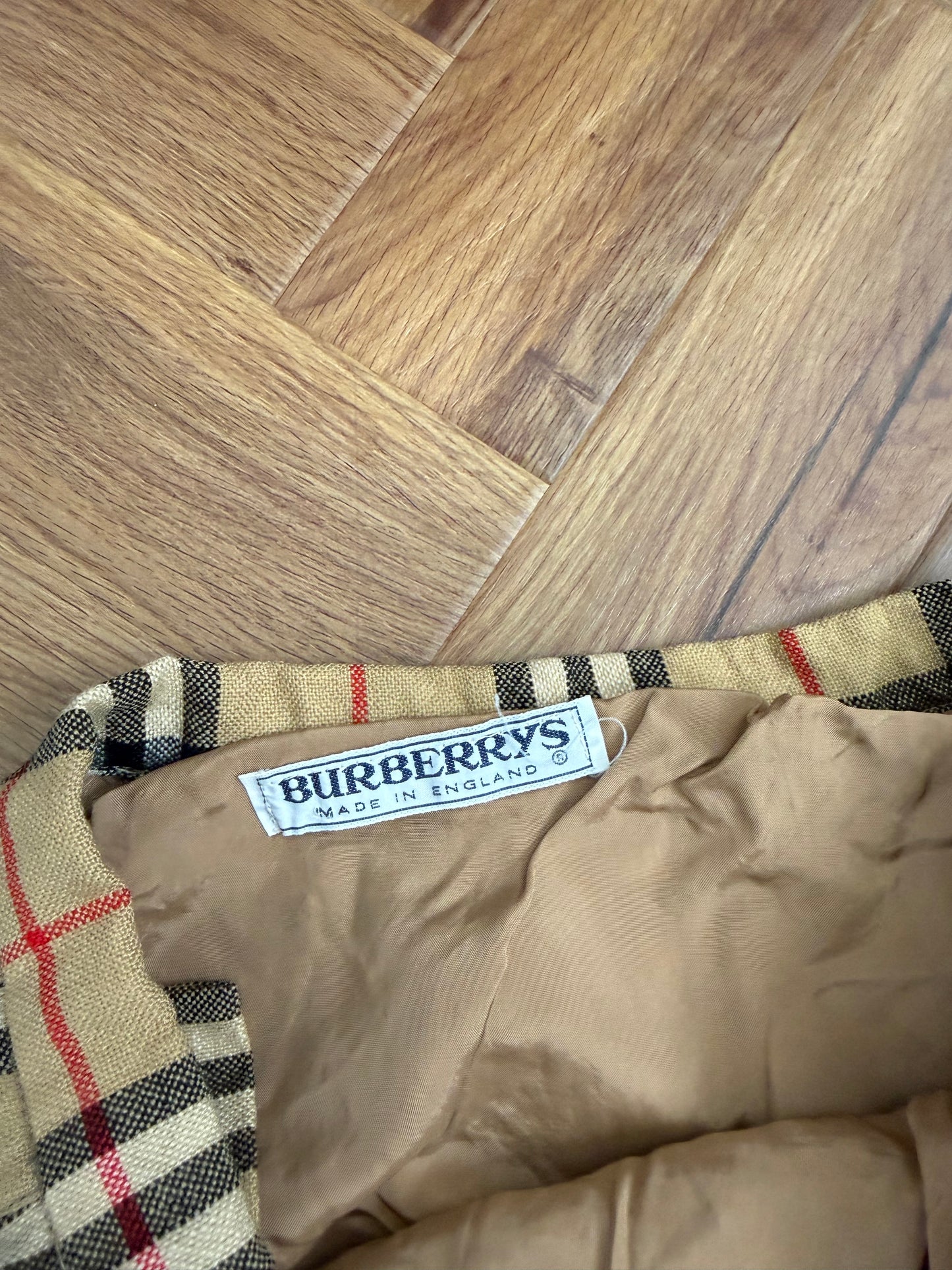 Vintage Burberry Wool Skirt (XS)