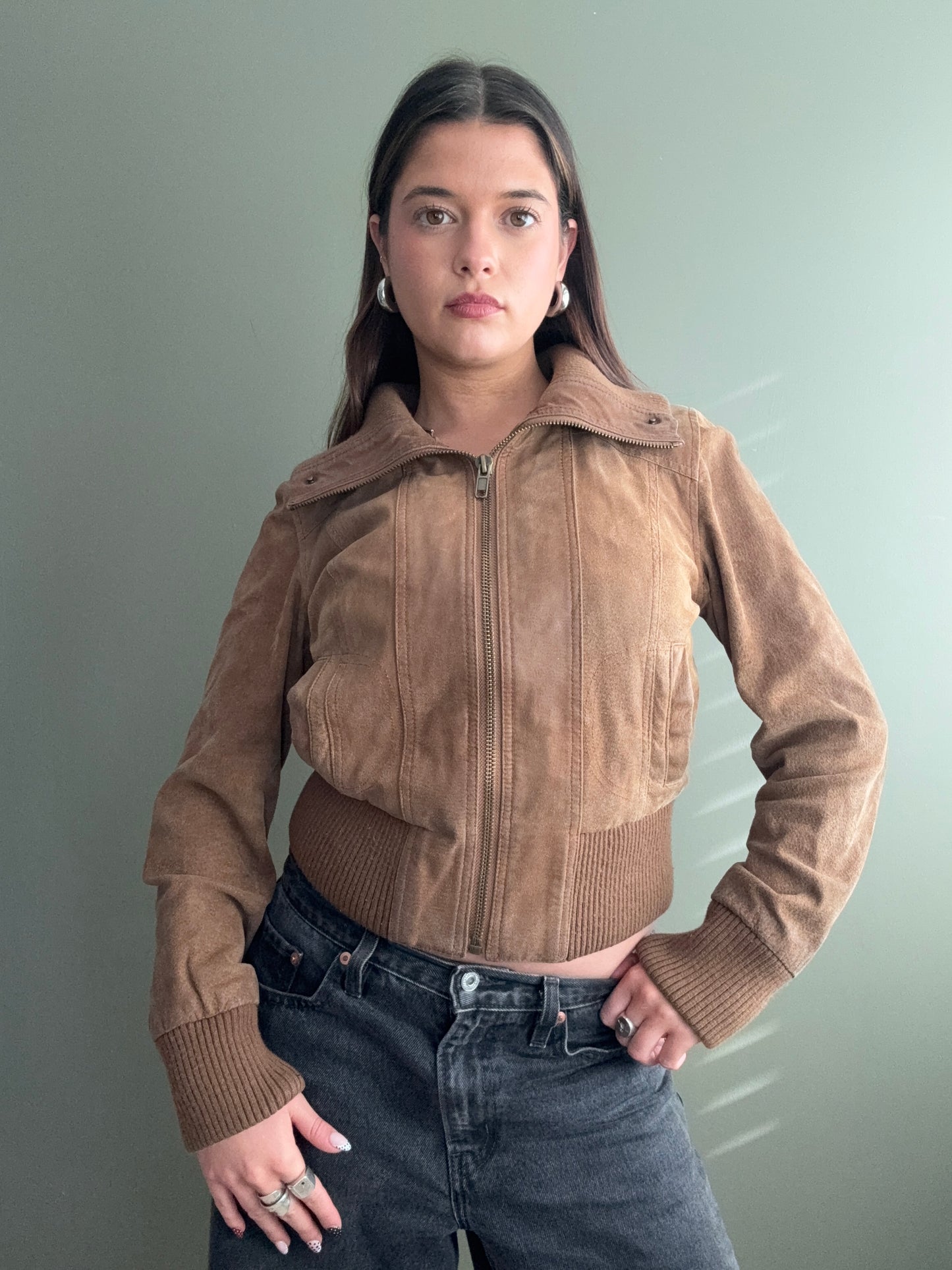 Fitted Leather Jacket (UK12)