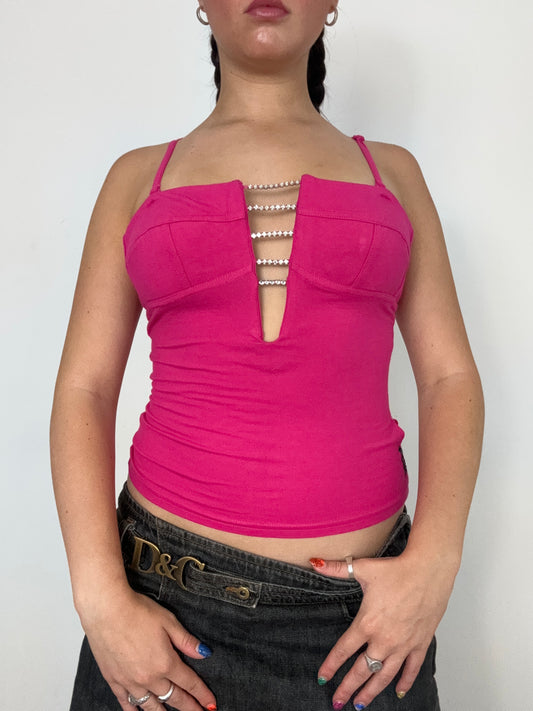 Armani Pink Y2K Cami Top