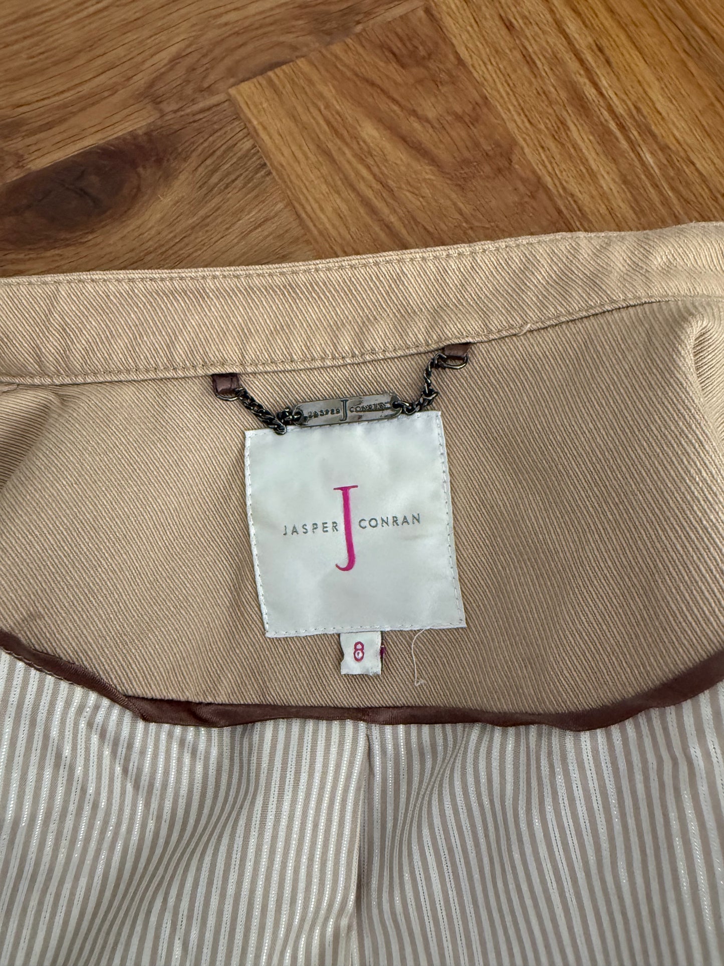 Asymmetric Zip Military Jacket (UK8)