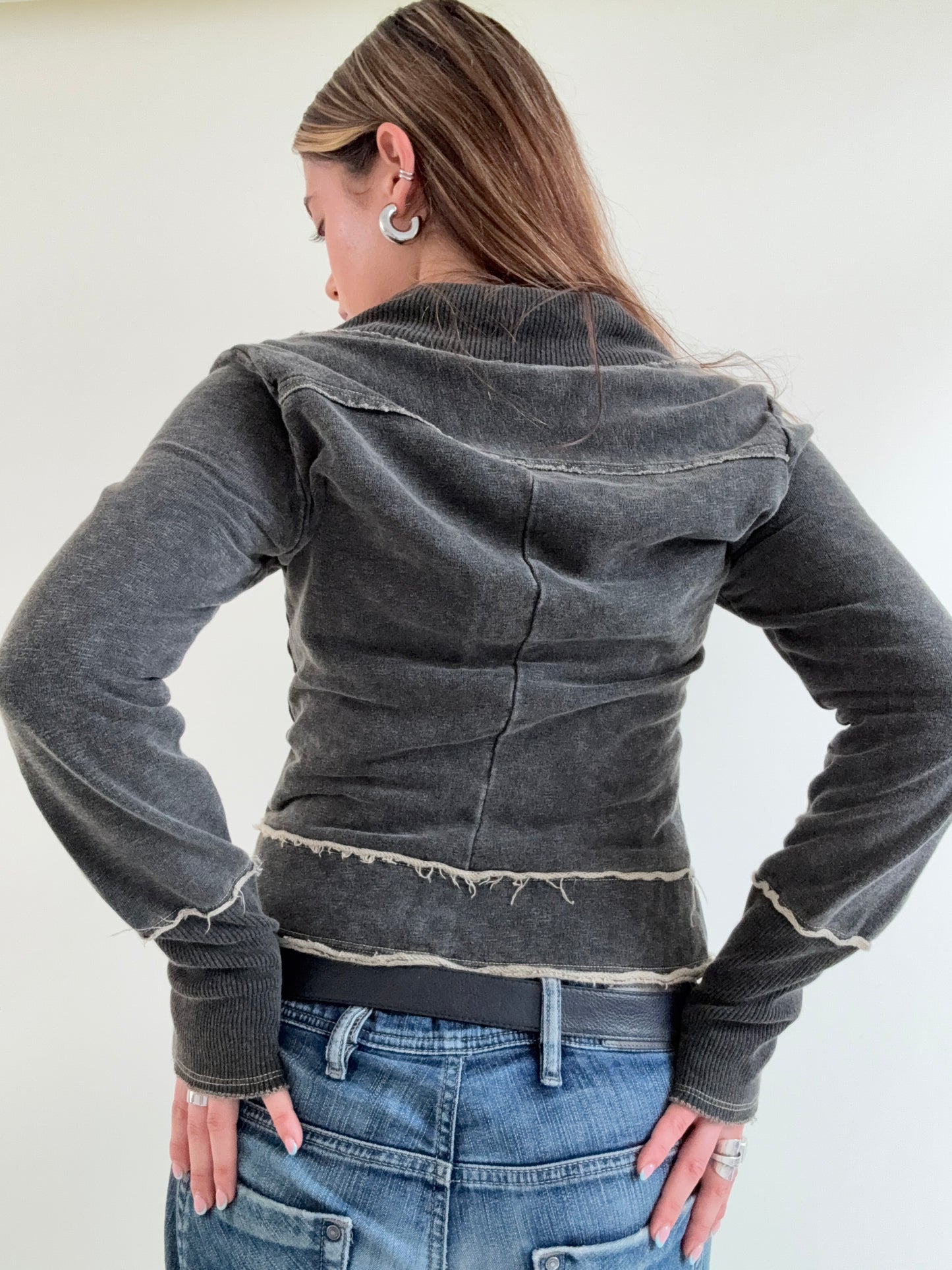 Vintage Diesel Asymmetric Zip Jumper (L)