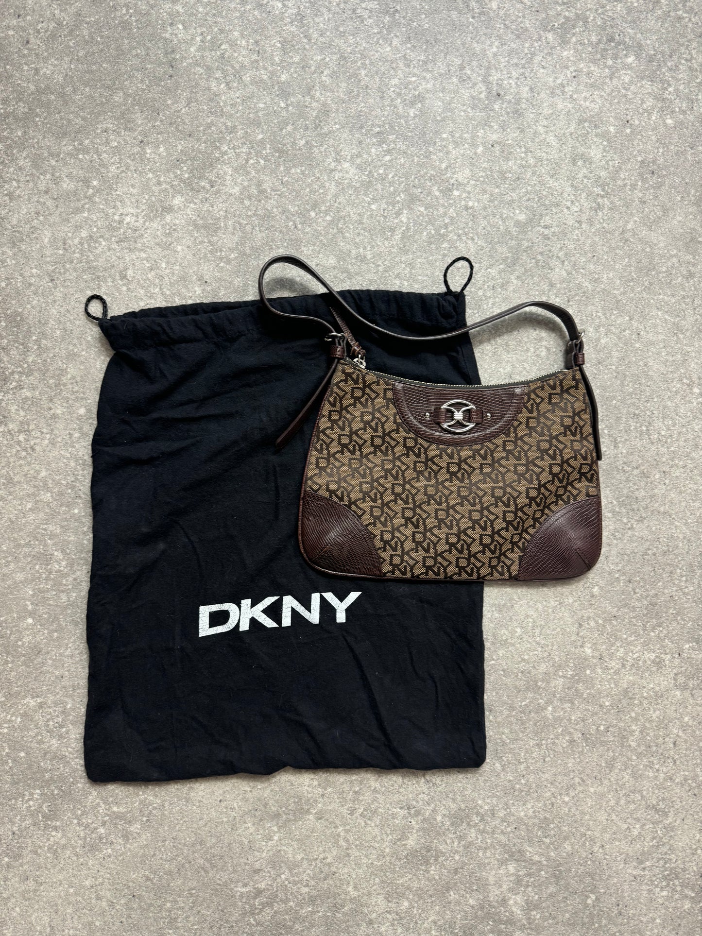 DKNY Monogram Classic Shoulder Bag