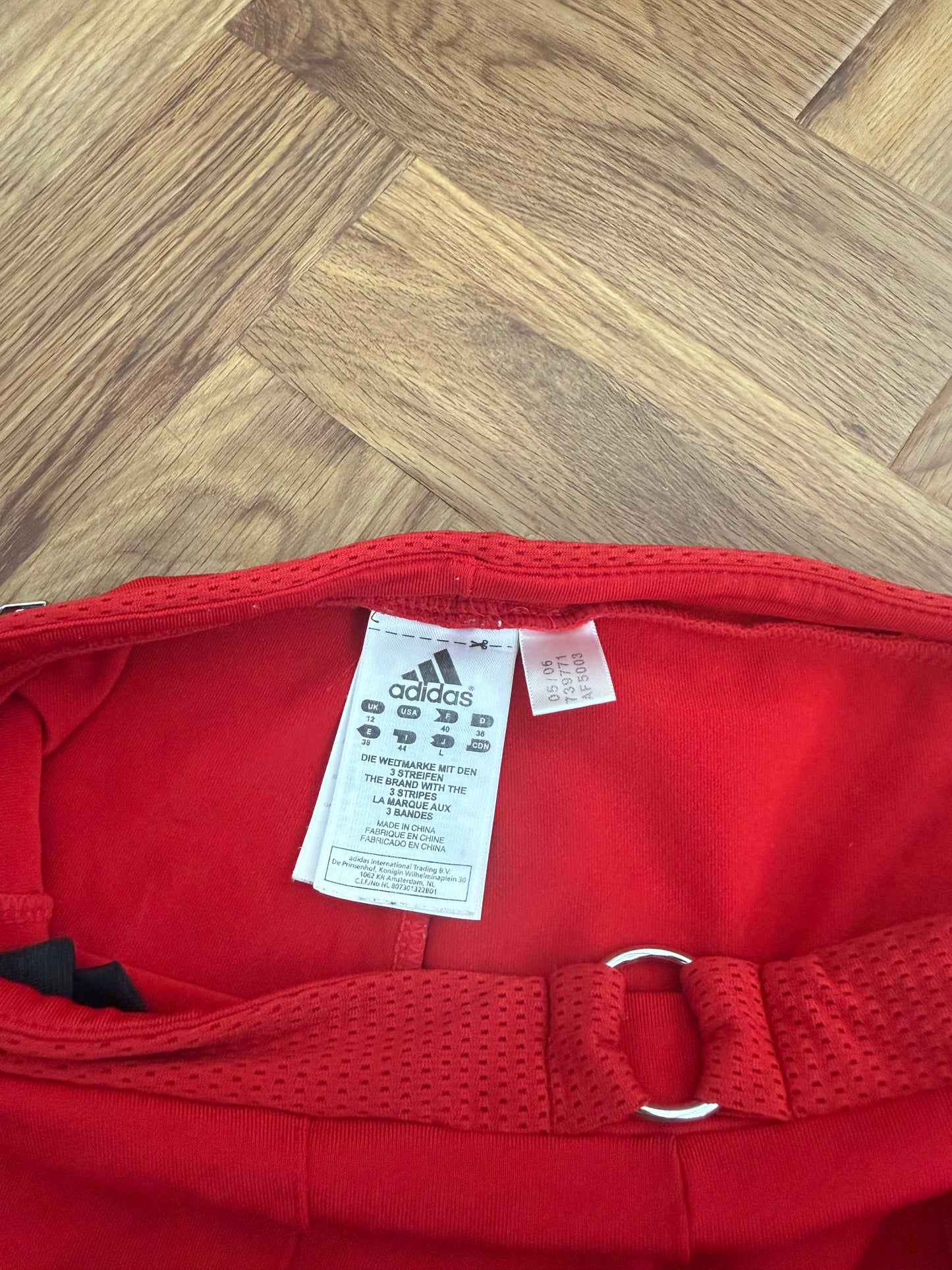 Red Adidas Flared Yoga Pants (UK12)