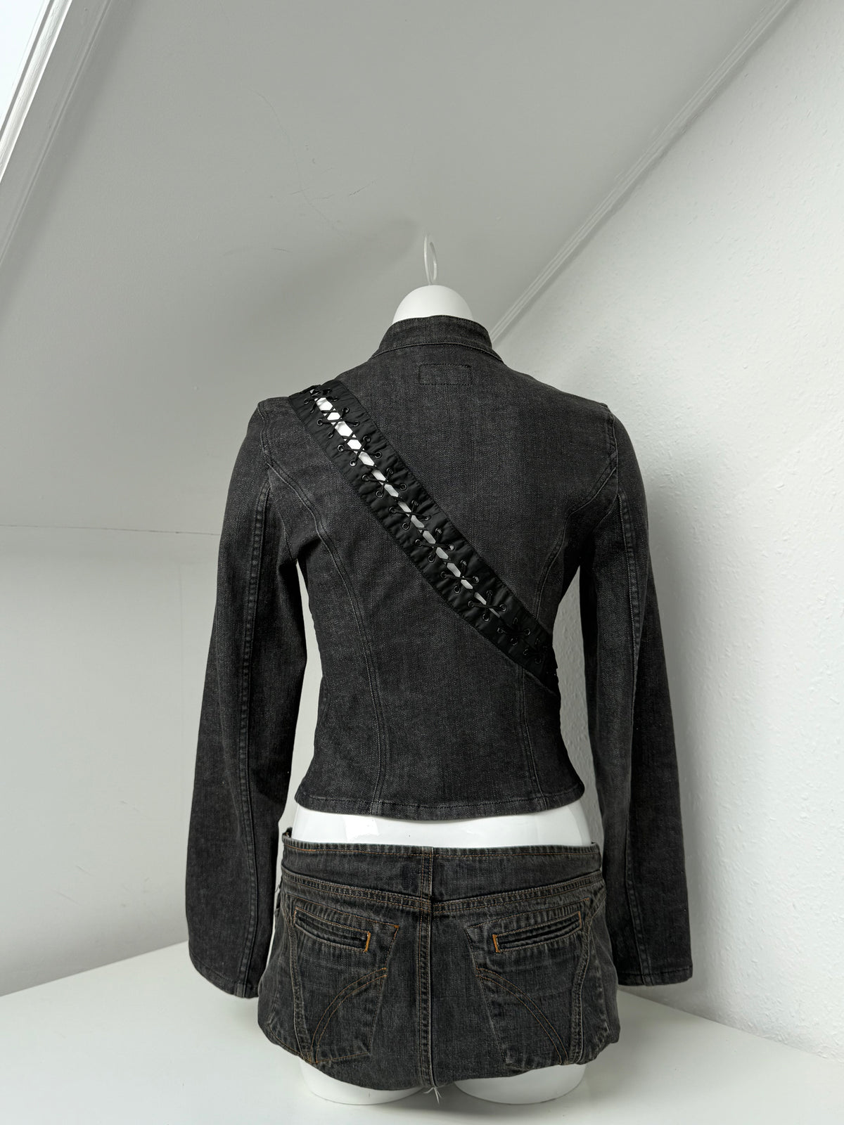 Dolce & Gabbana Denim Lace Up Jacket (S)