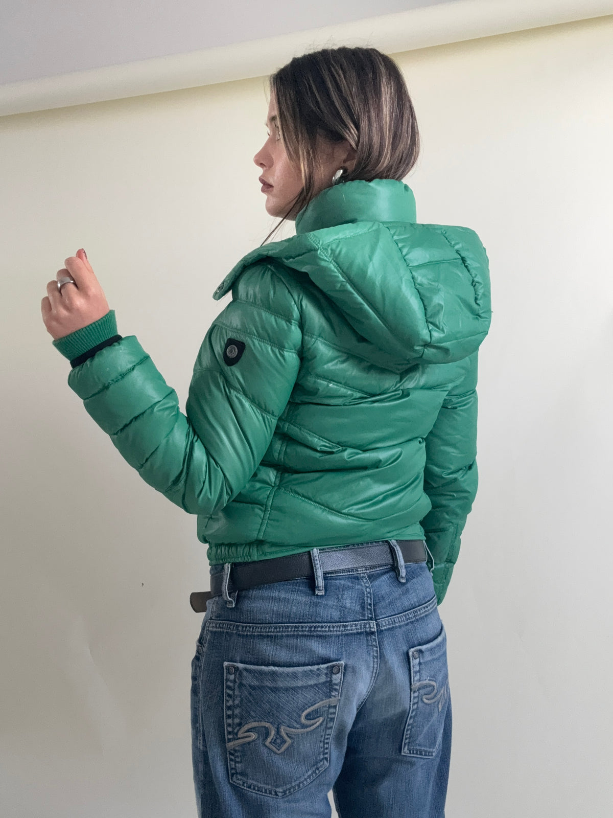 Green Diesel Puffer Jacket (L)