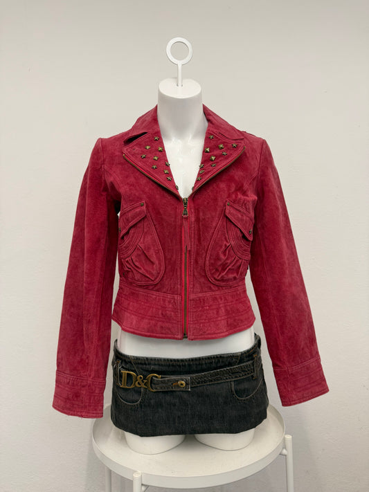 Red Suede Jacket (UK12)