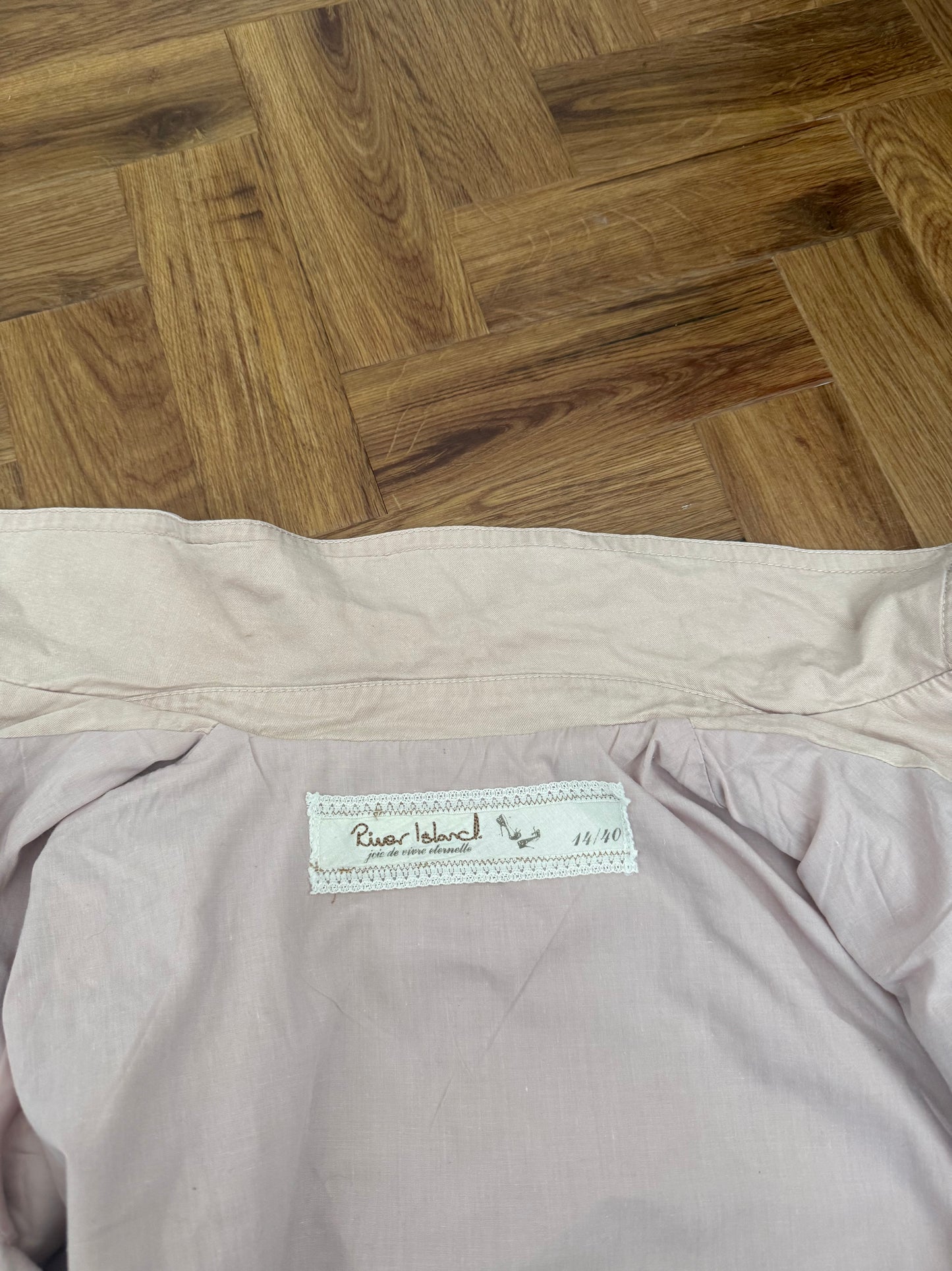 Cropped Cotton Shortsleeve Coat (UK14)